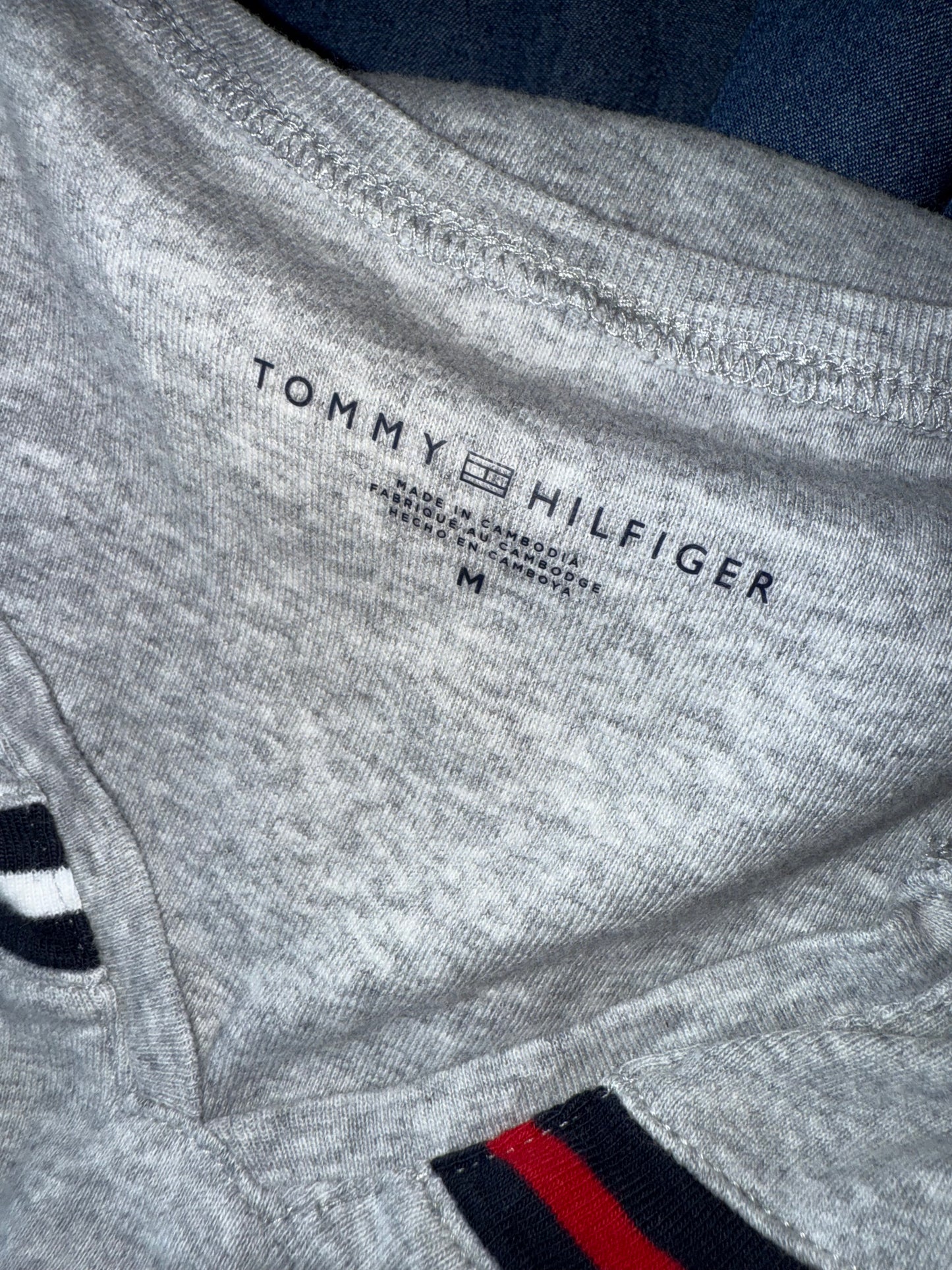 Tommy Hilfiger (Medium) Grey V-Neck T-Shirt