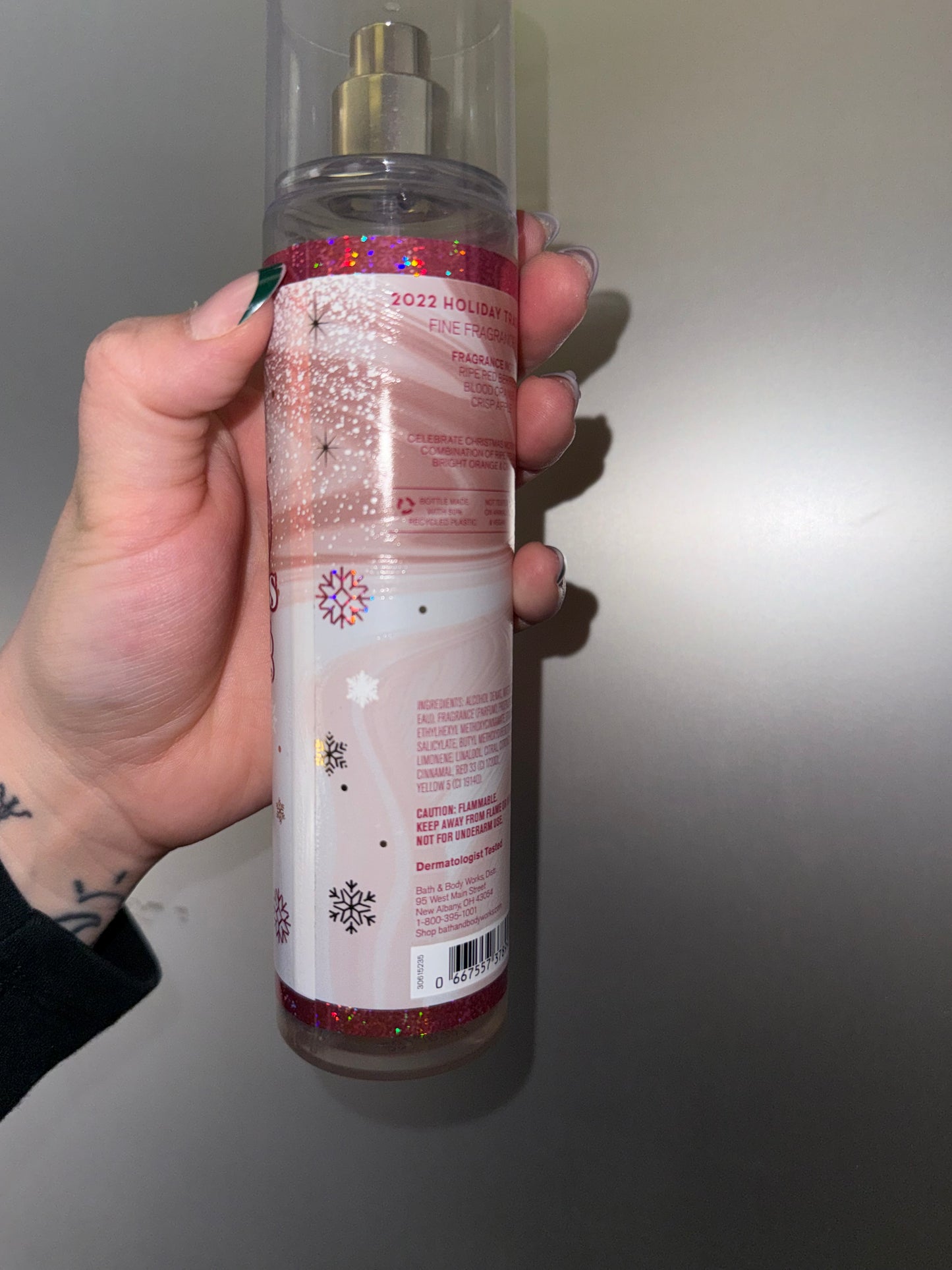 Bath & Body Works (8 floz) Bright Christmas Morning Fine Fragrance Mist Perfume