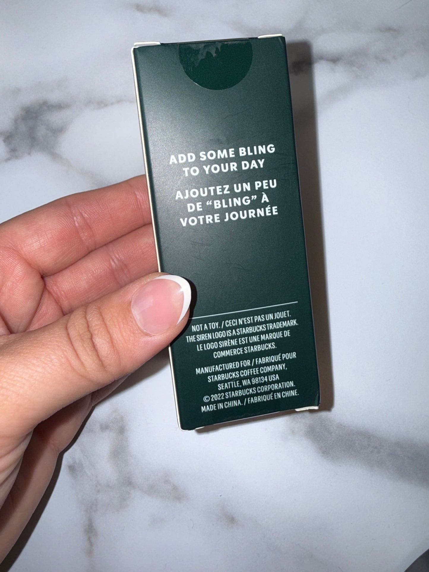 NWT Starbucks Brand New Green Textured Cold Cup Keychain
