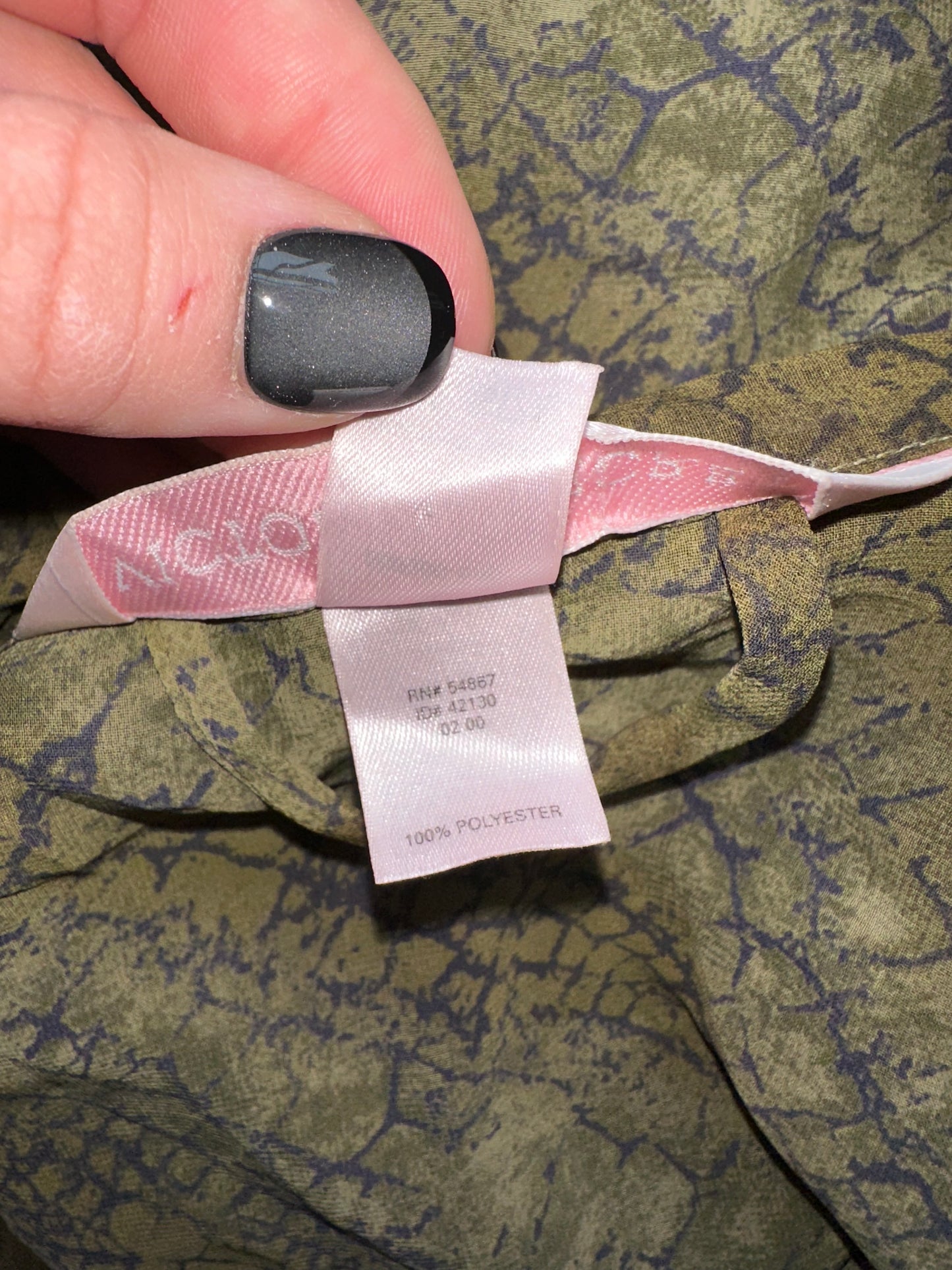 Victoria's Secret (OS) Green Snake Pattern Tied Robe