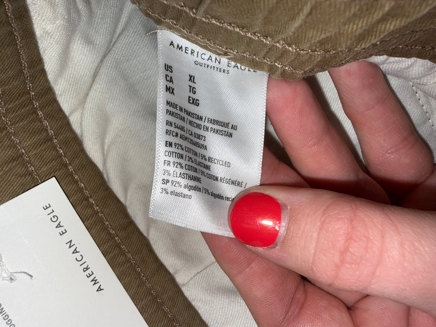 NWT American Eagle (XL) Brand New Khakis Flex Trekker Jogger