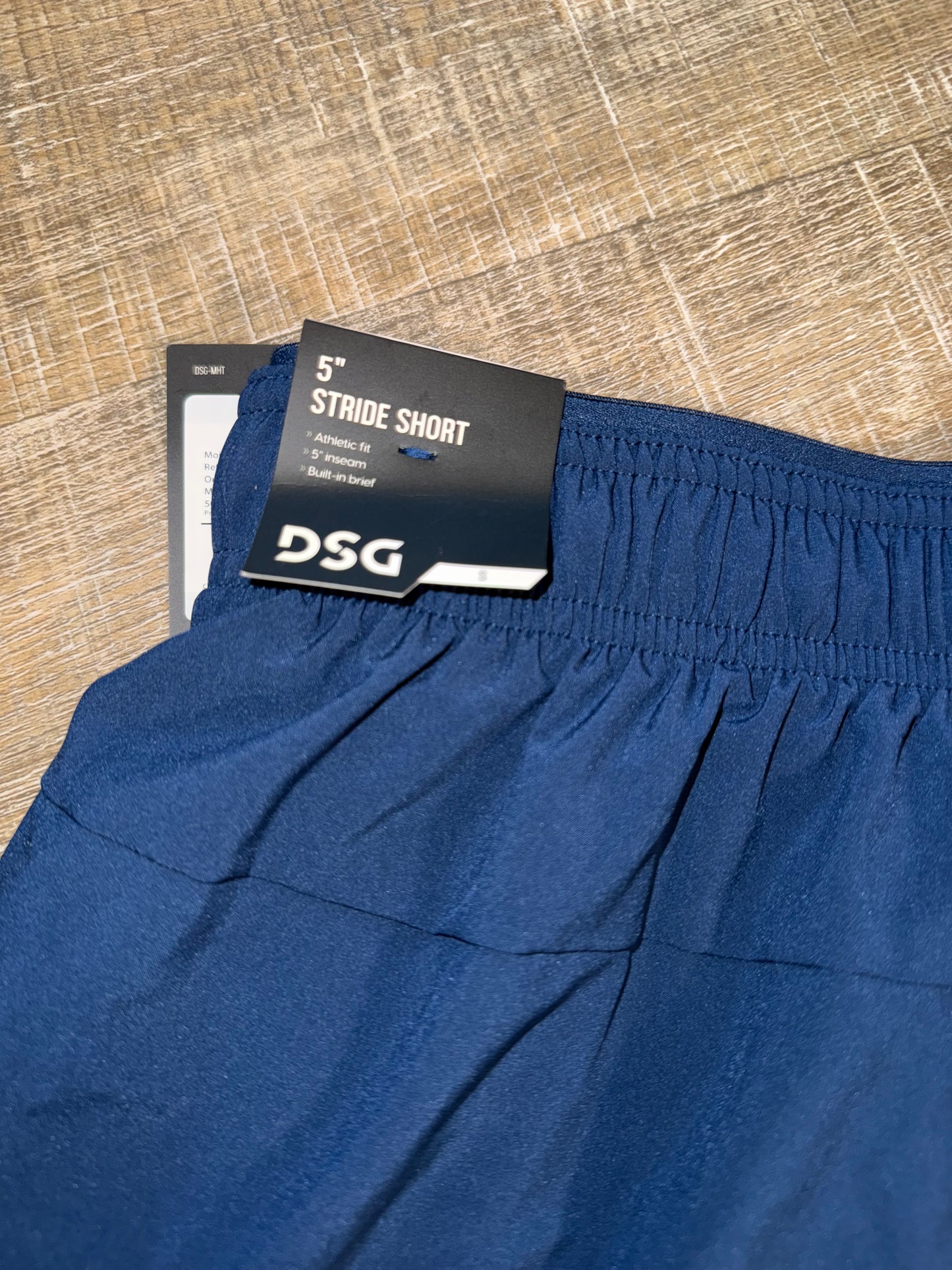 NWT DSG (Small) Brand New Navy Blue 5" Inseam Athletic Fit Shorts