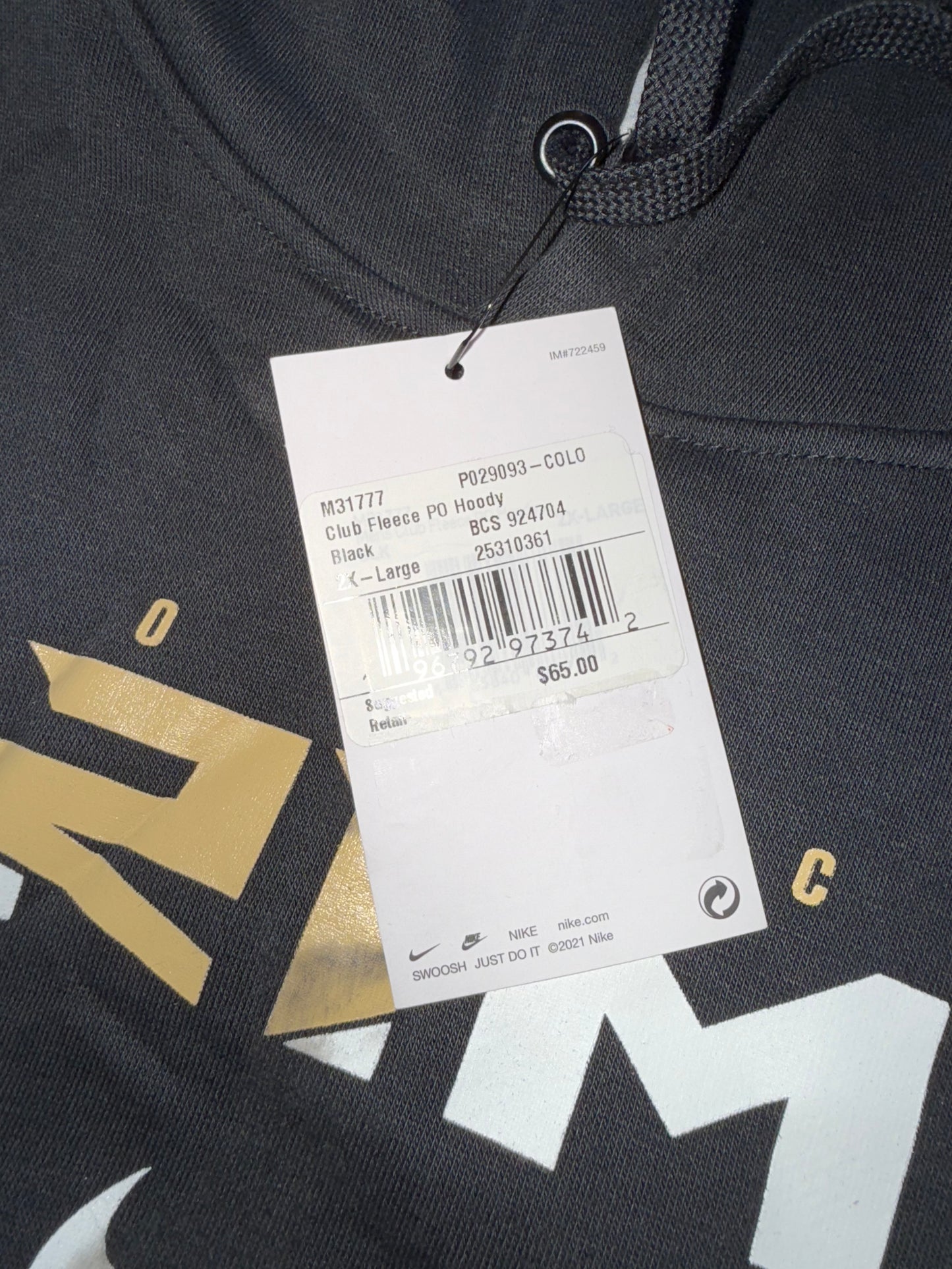 NWT Nike (XXL) Brand New Black Coach Prime Hoodie