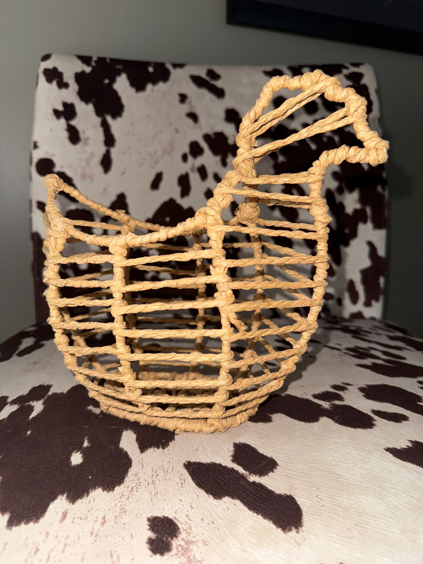 Woven Rooster Basket