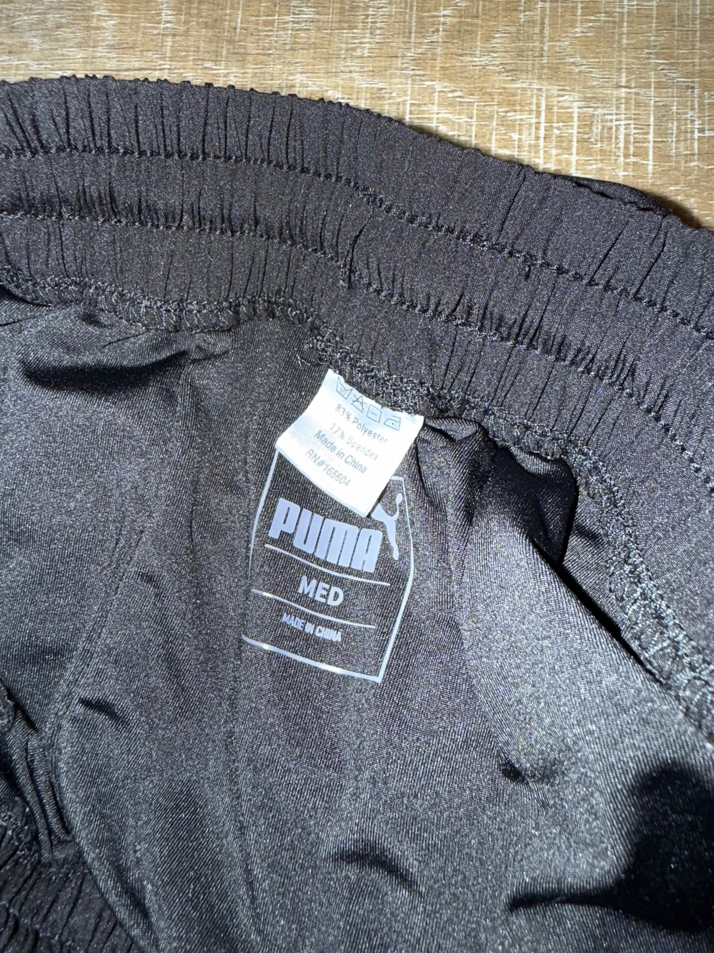 Puma (Medium) Mens Black Sporty Shorts with Built in Spandex