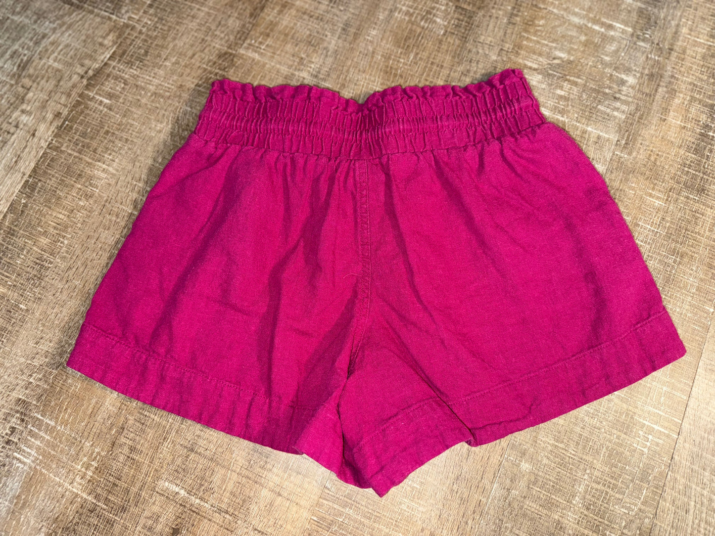 a new day (XS) Pink Drawstring Linen Shorts