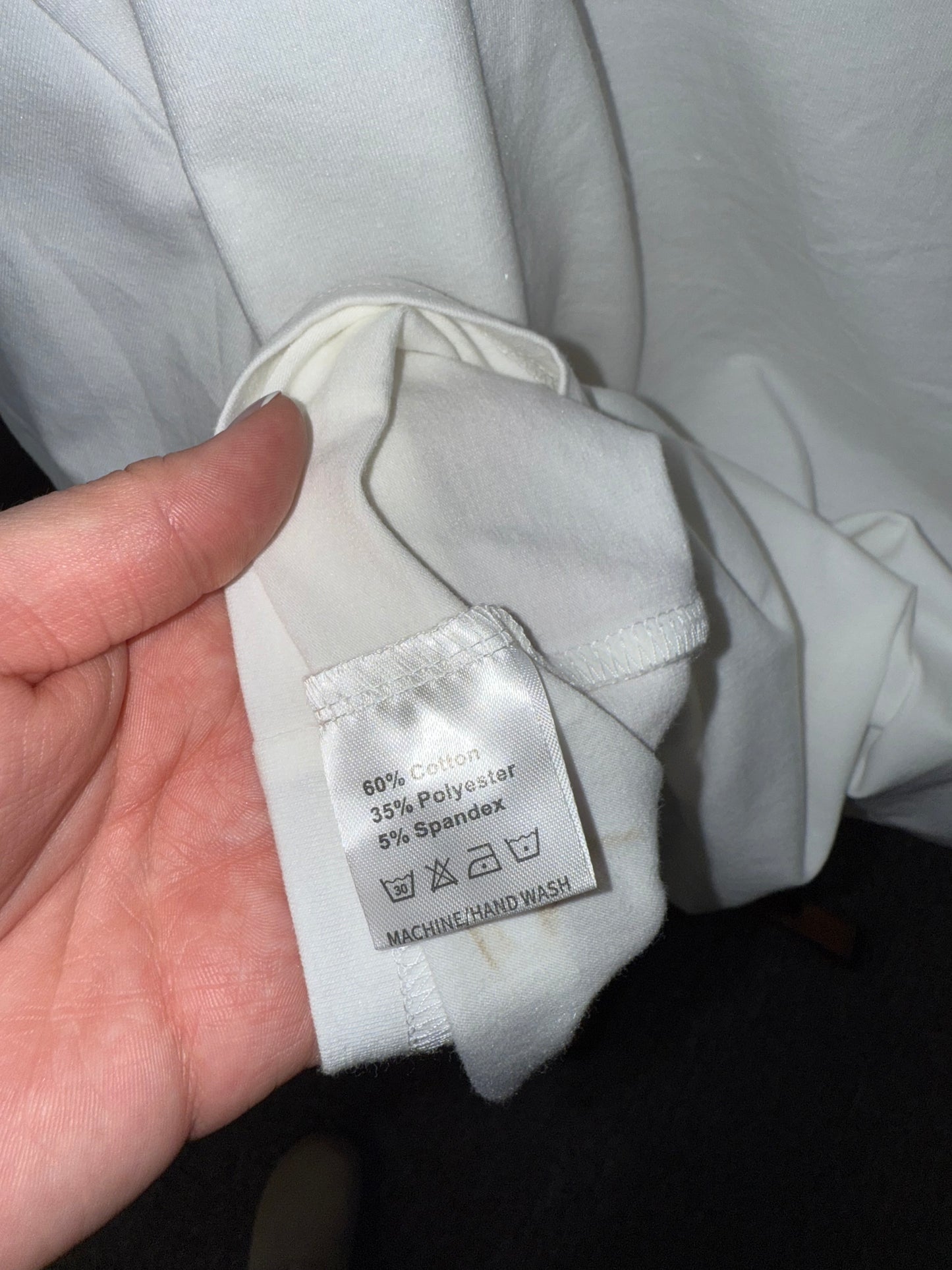 Brand New Bow Pattern White T-Shirt (XXL)