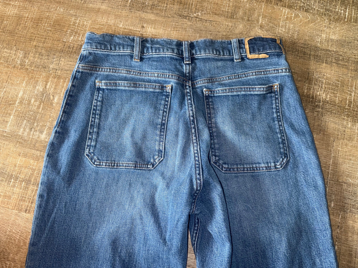 Polo Ralph Lauren (30R) Denim Bootcut Jeans with Frayed Bottom Hem