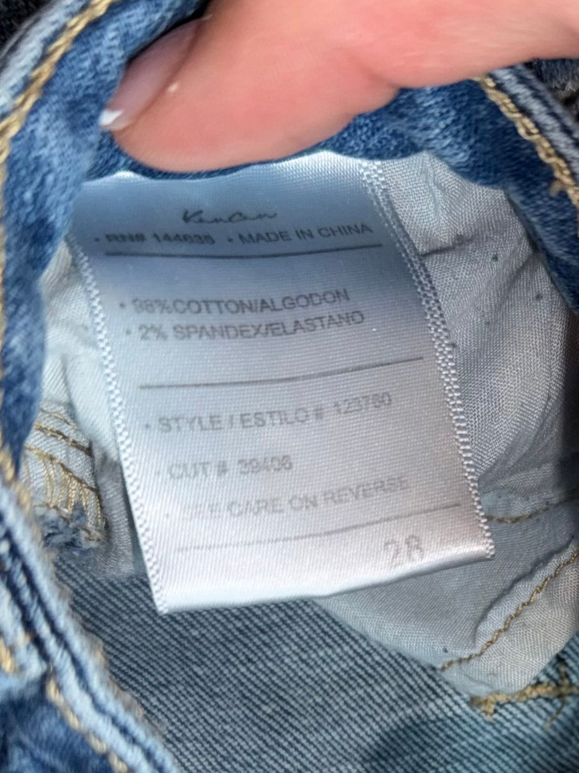 KanCan (28) Distressed Denim Blue Jeans