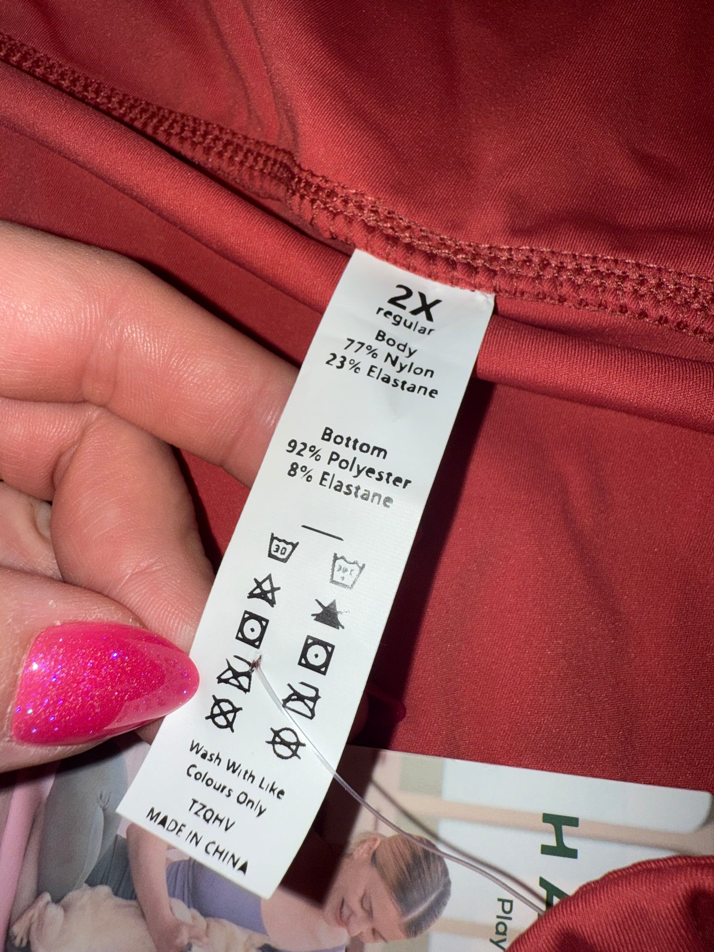 NWT Halara (2X) Brand New Orange High Rise Breezeful Asymmetrical Skort