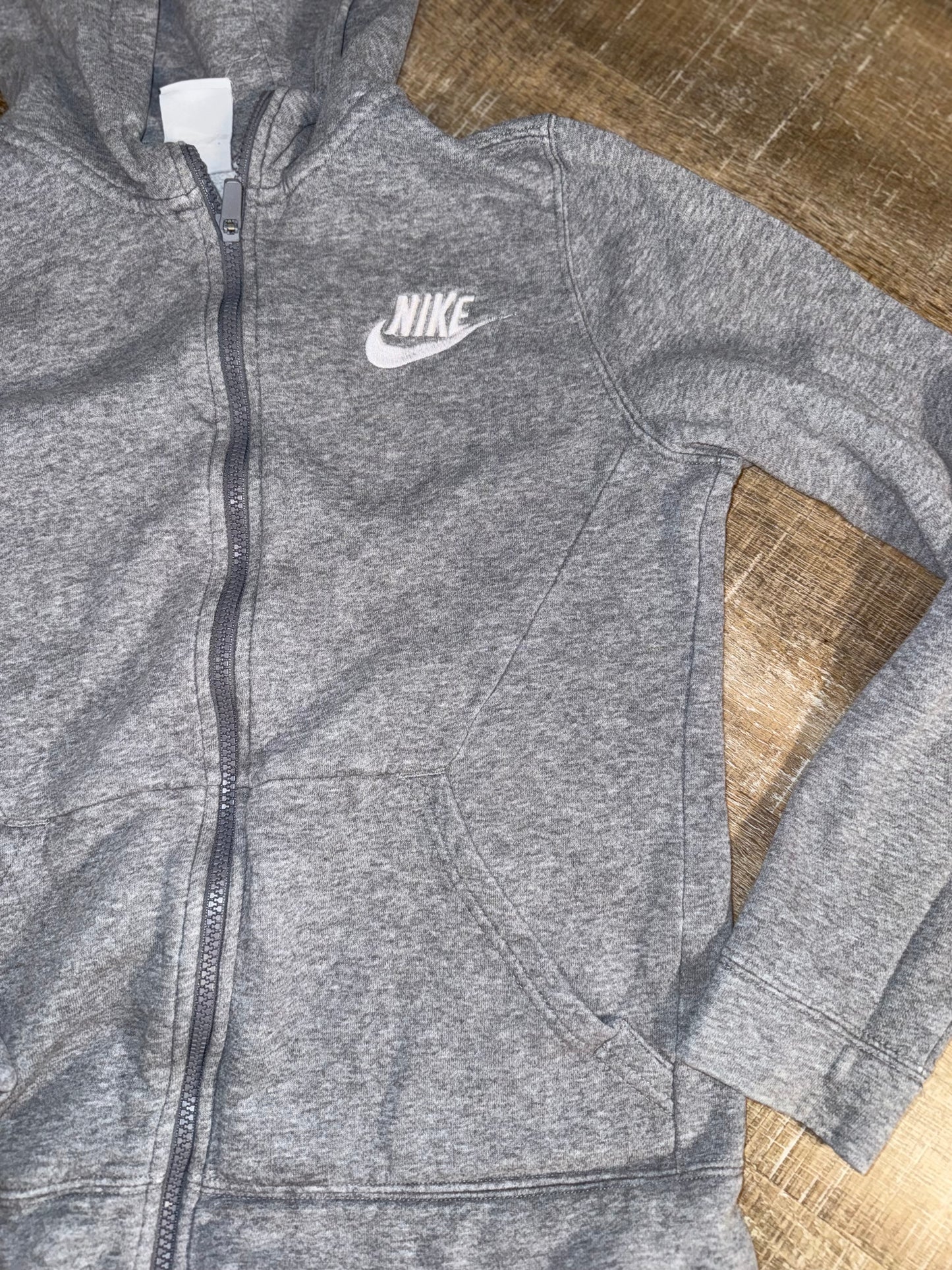 Nike (Kids Large) Grey Nike Zip Up Jacket