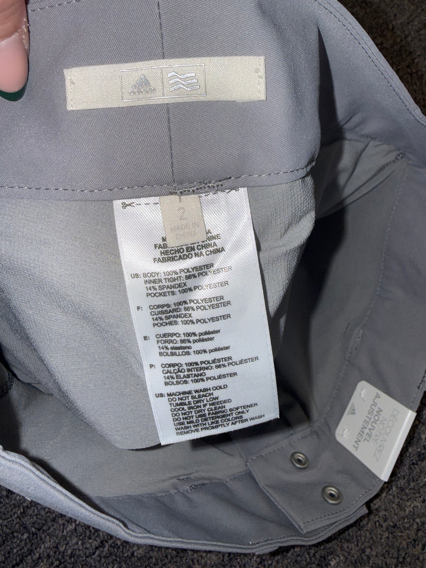 NWT Adidas (2) Brand New Grey Skort