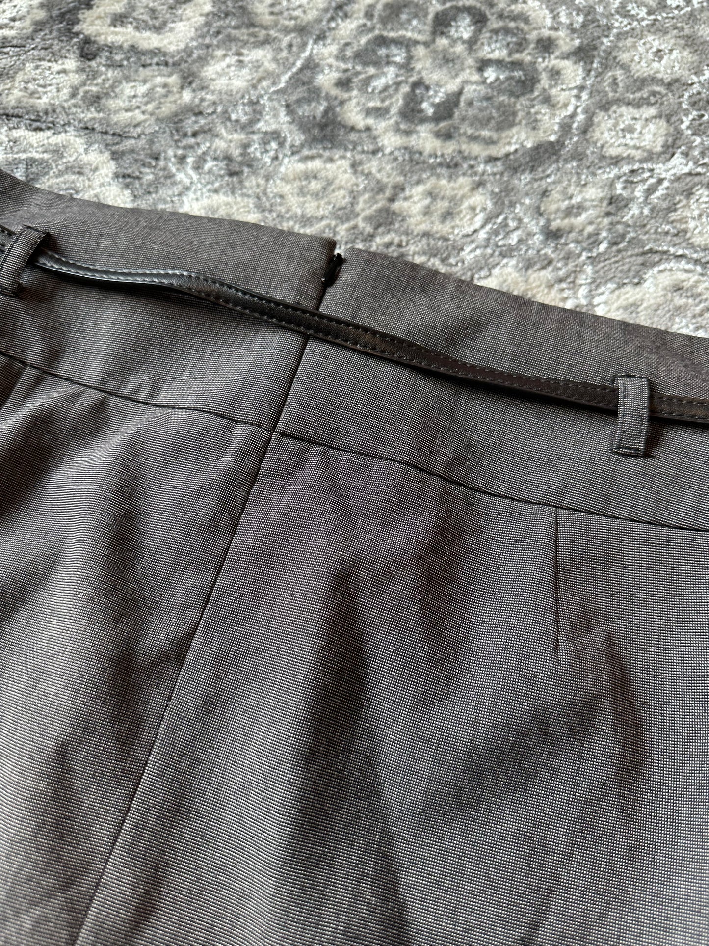 NWT Apt. 9 (14) Brand New Grey Business Casual Skirt with Belt