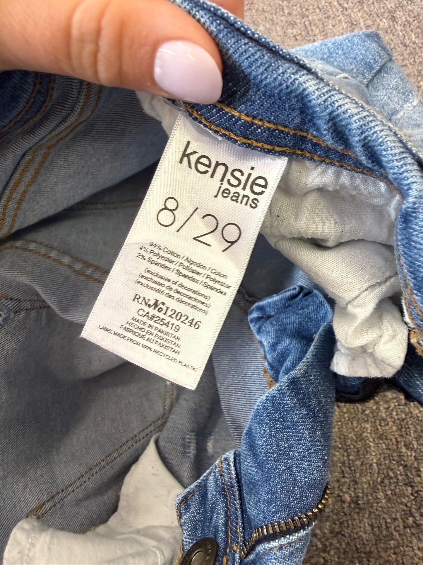 Kensie Jeans (8) The Savannah High Rise Flare Denim Vintage Luxe Jeans