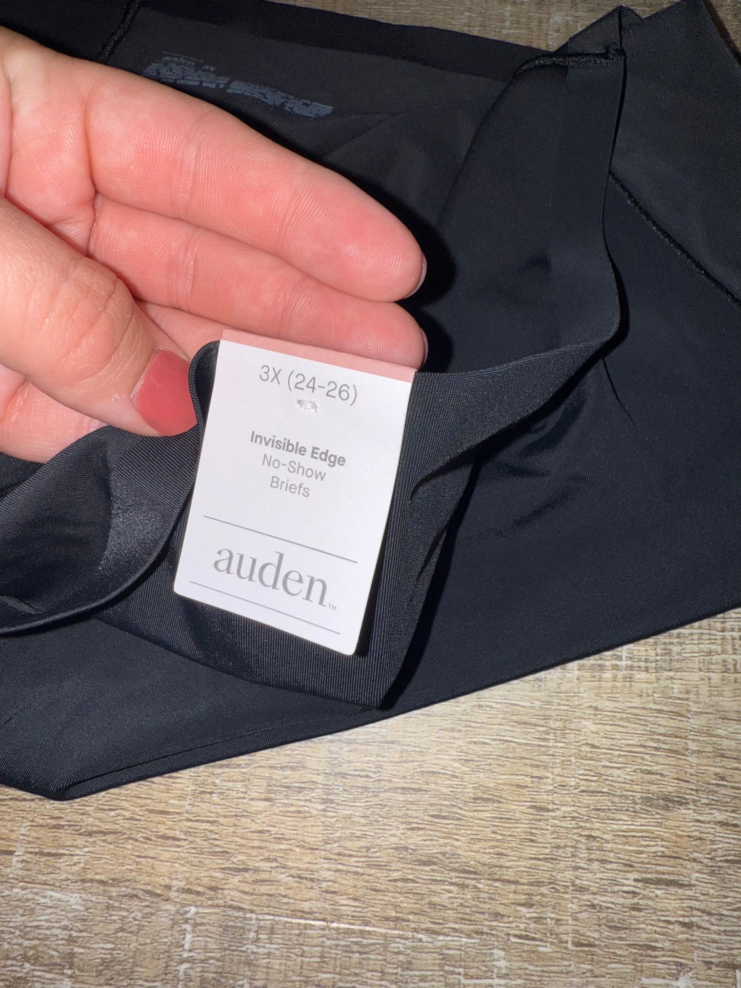 NWT Auden (3X) Brand New 2 Pairs of Black Brief Underwear Set