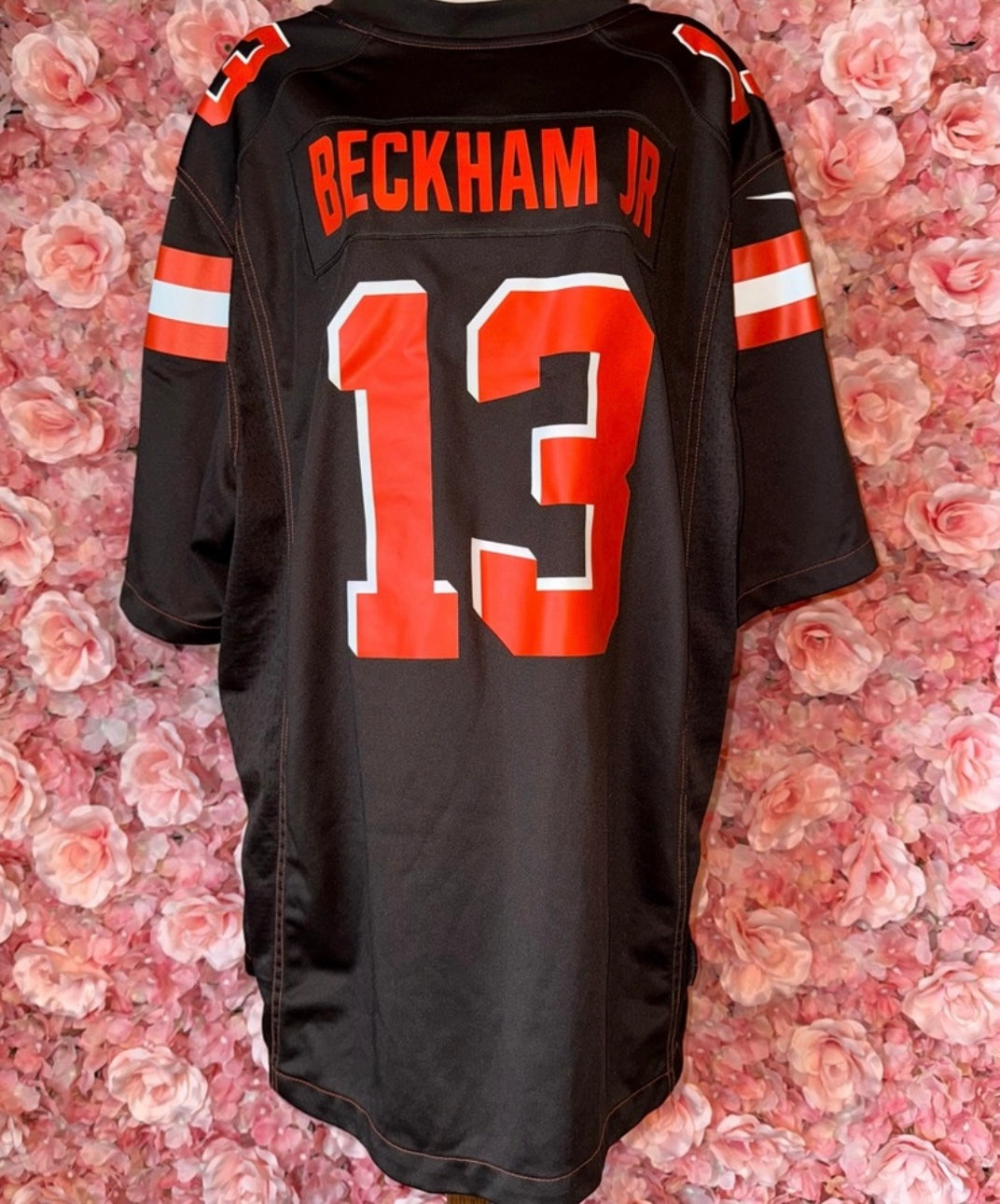 Nike NFL (XXL) Cleveland Browns Beckham Jr #13 Brown V-Neck Jersey