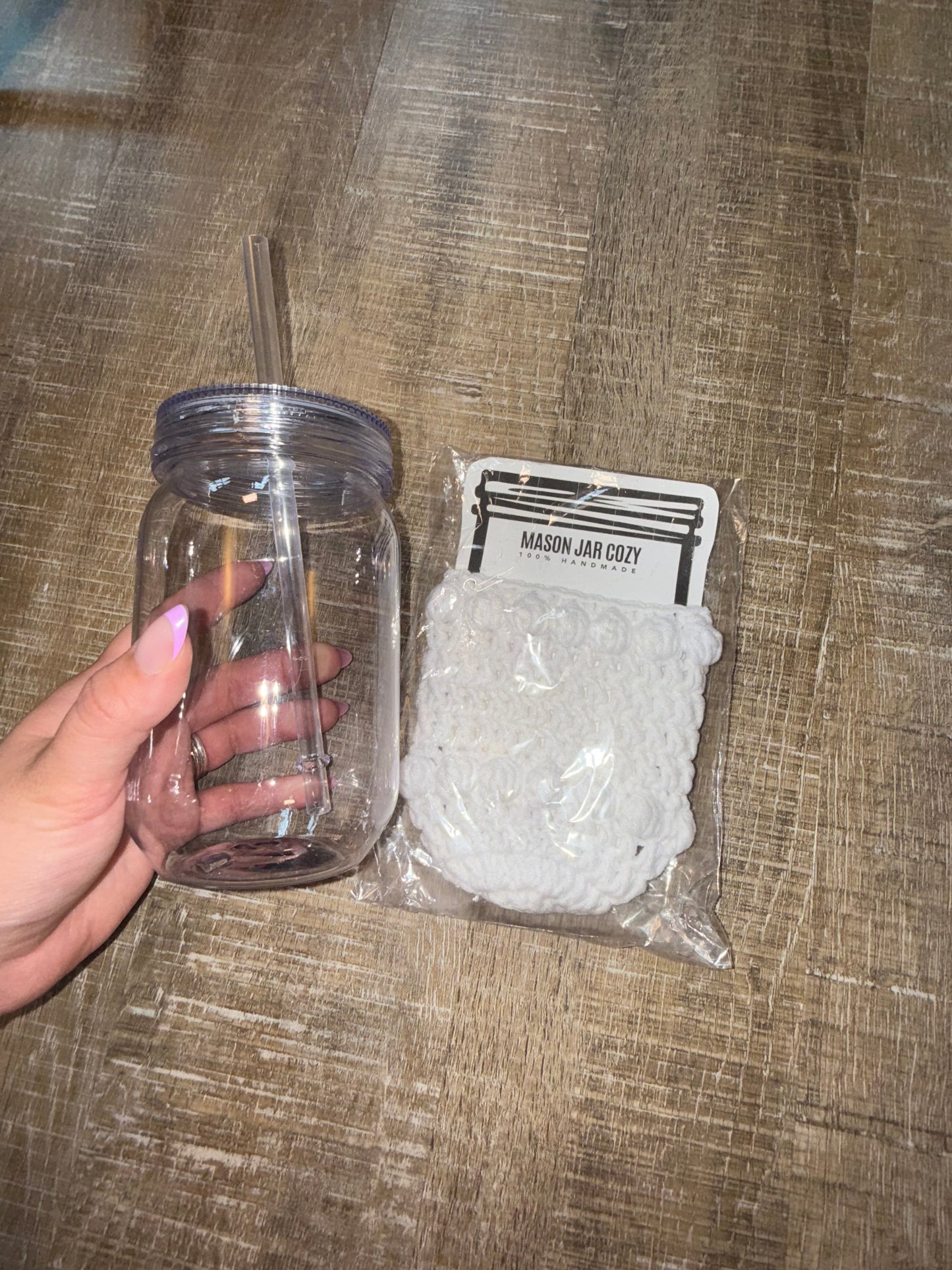 Handmade Pint Cozy - Mason Jar Cozy