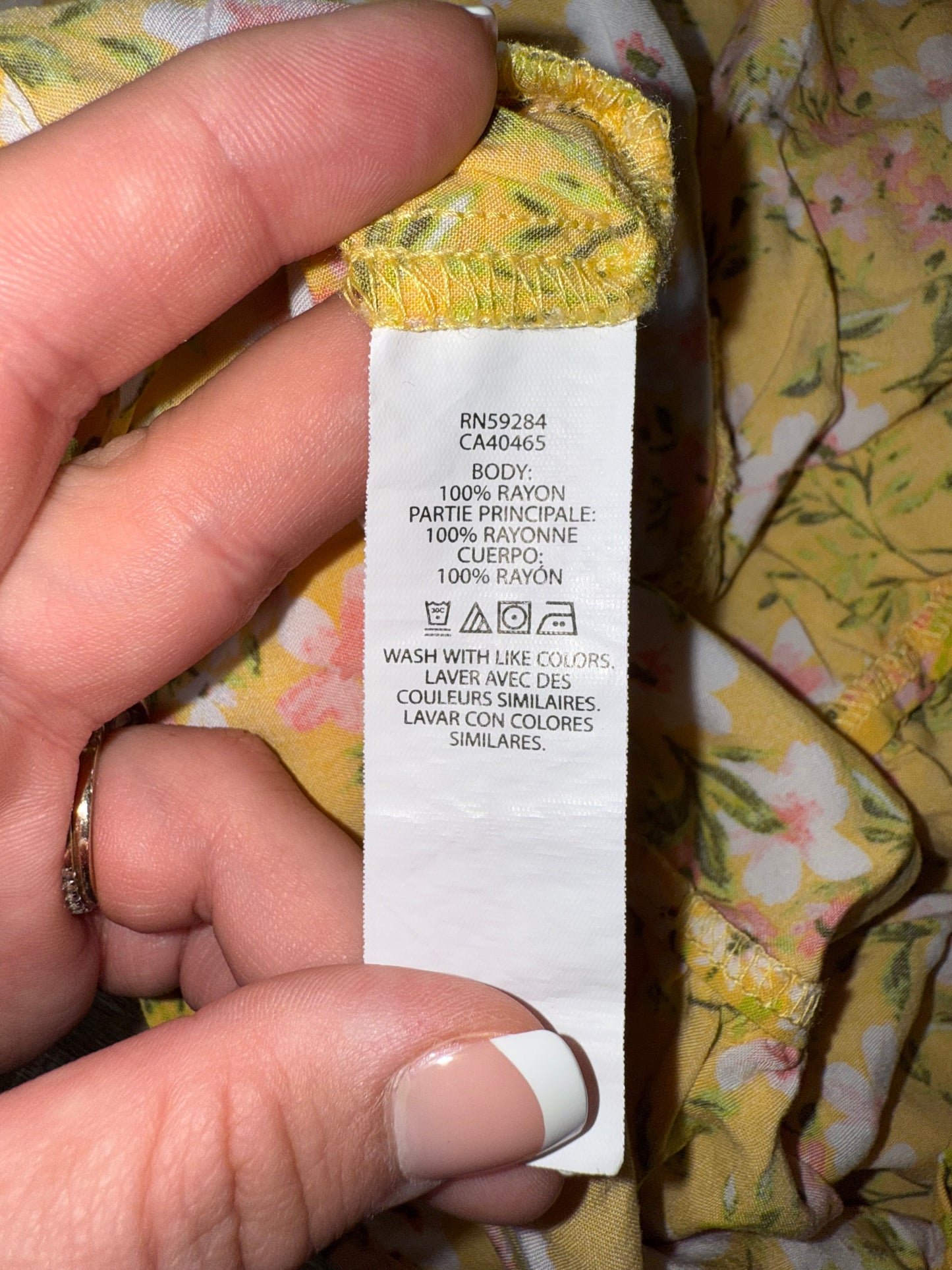 The Children's Place (Medium) Yellow Floral Off-The-Shoulder Maxi Dress
