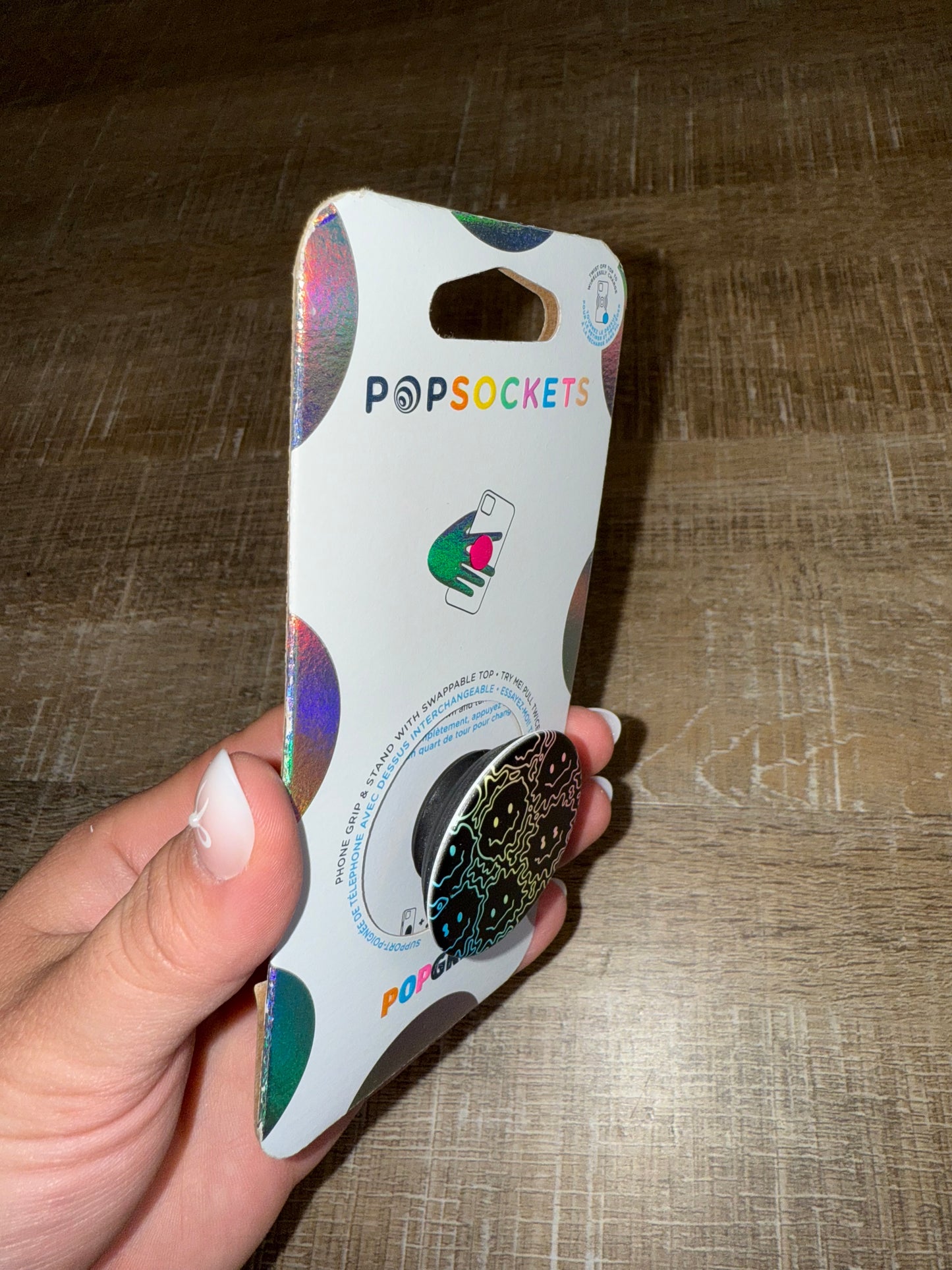 Smiley Face Pattern PopSocket BRAND NEW