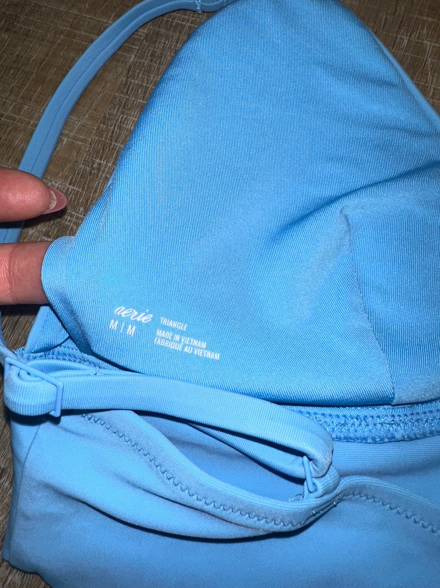 aerie (Medium) Blue Padded Triangle Bra