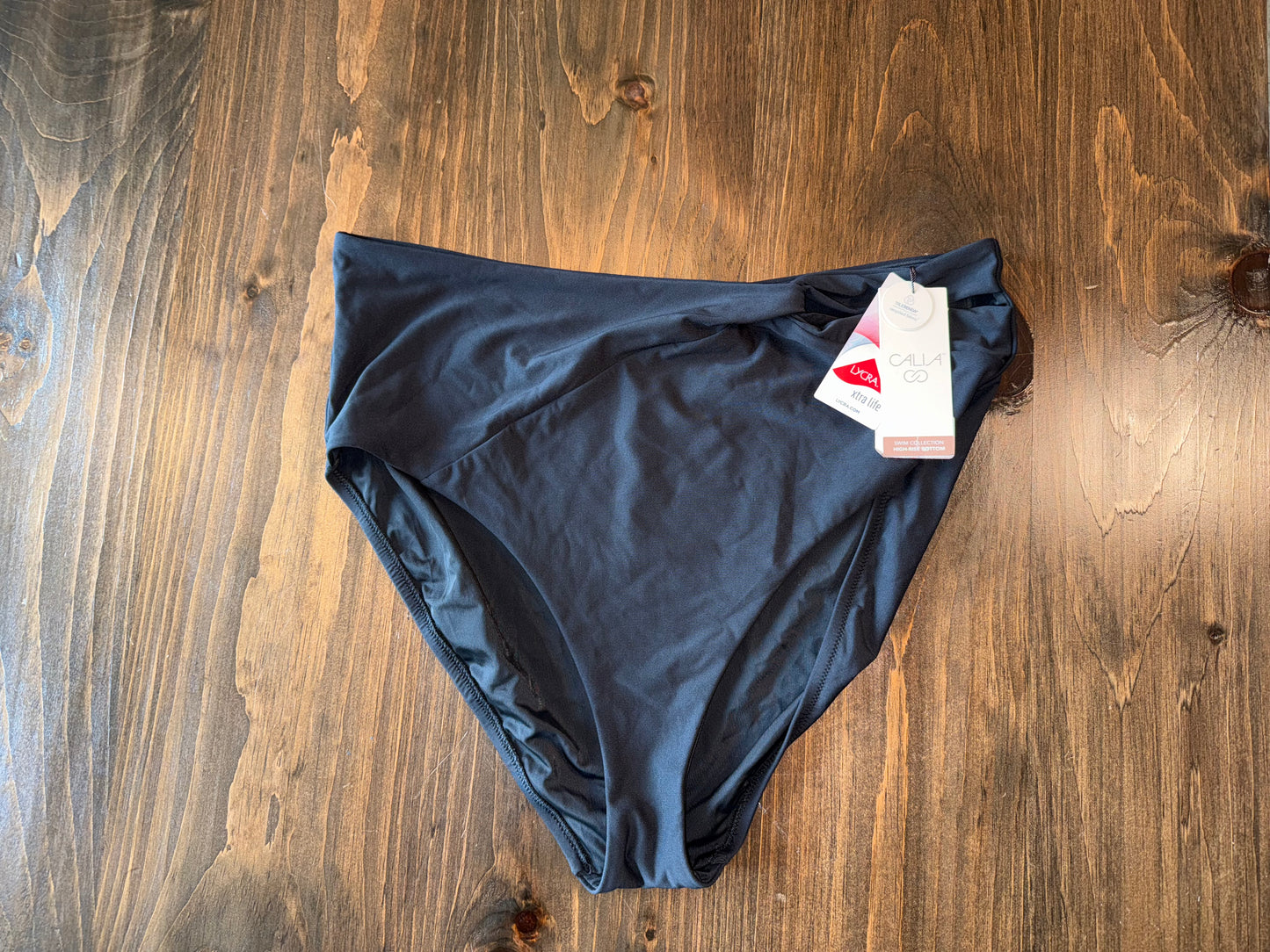 NWT Calia (XXL) Brand New Black High Rise High Leg Swim Bottoms