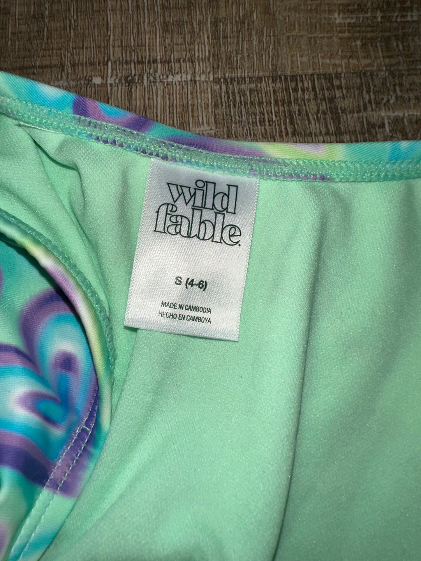 NWT Wild Fable (Small) Brand New 2 Piece Neon Heart Pattern Bikini Set
