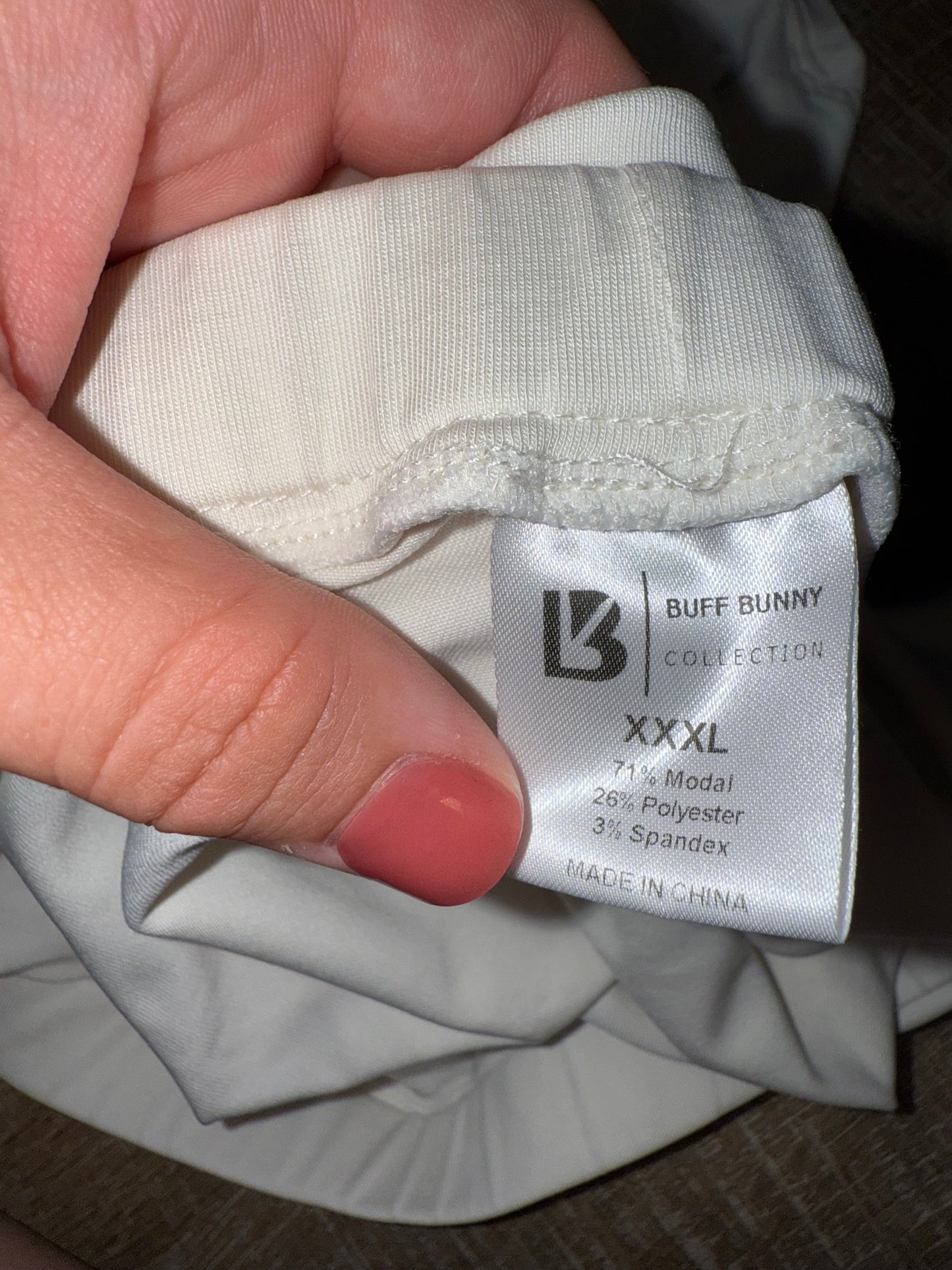 Buff Bunny (XXL) White Tied Maxi Skirt with Large Open Slit