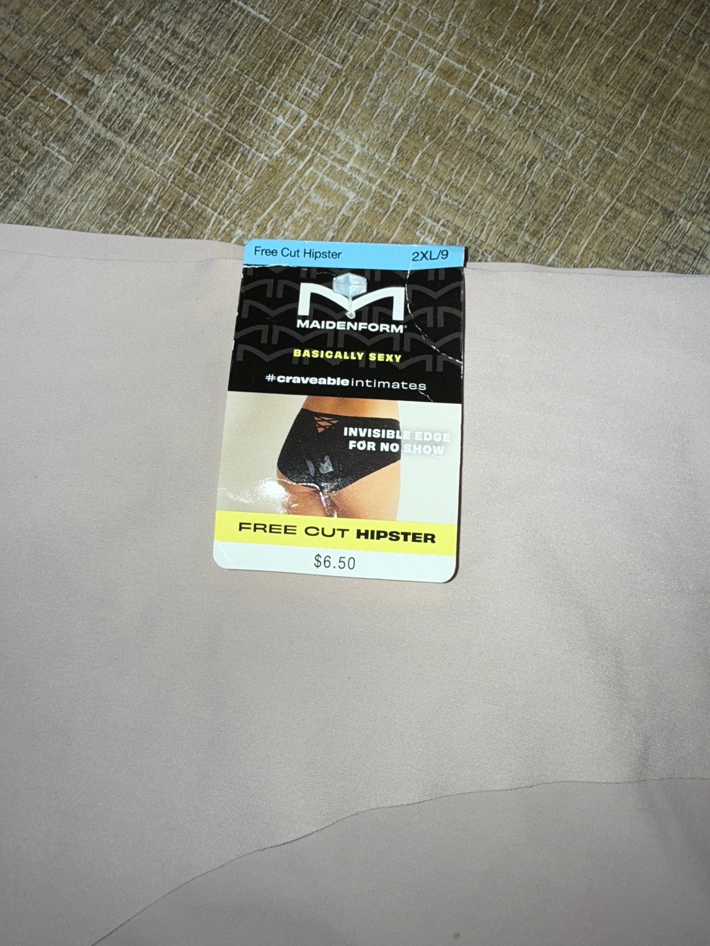 NWT Maidenform (2XL) Brand New Cream Free Cut Hipster Undies