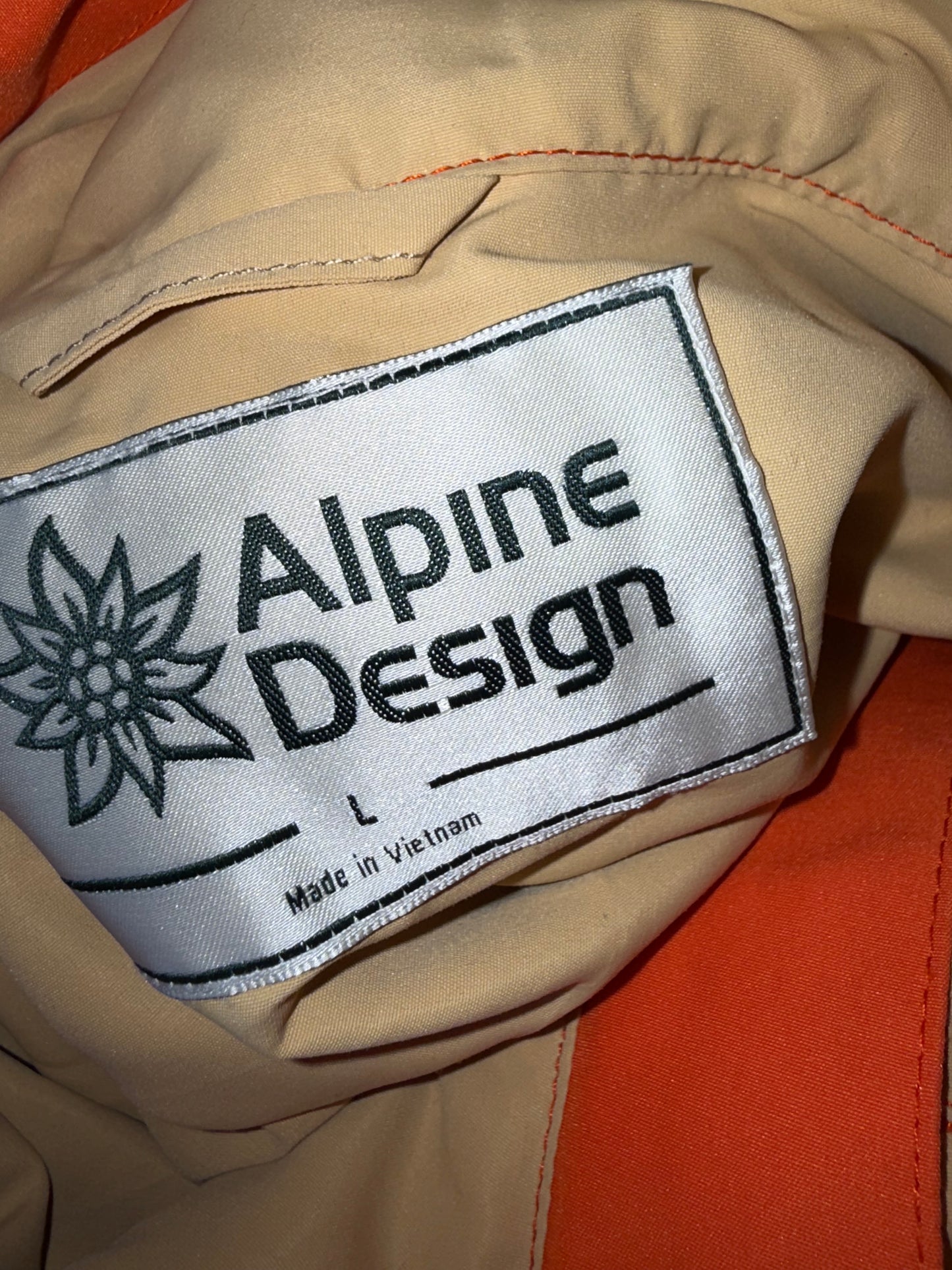 NWT Alpine Design (S/L/XL) Brand New Orange Rocky Mountain Rescue Patch Coat