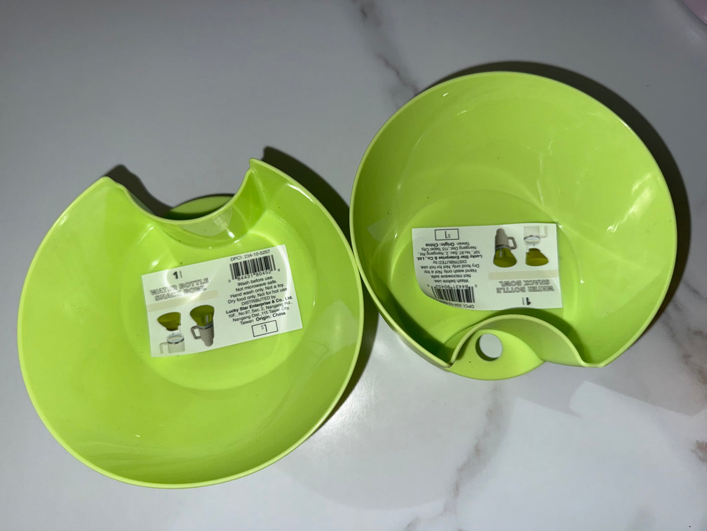 Water Bottle Snack Bowl