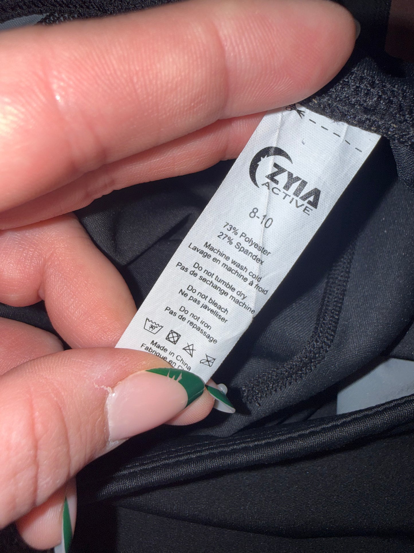 Zyia Active (Medium//Large) Activewear Set - Bra and Legging Bundle