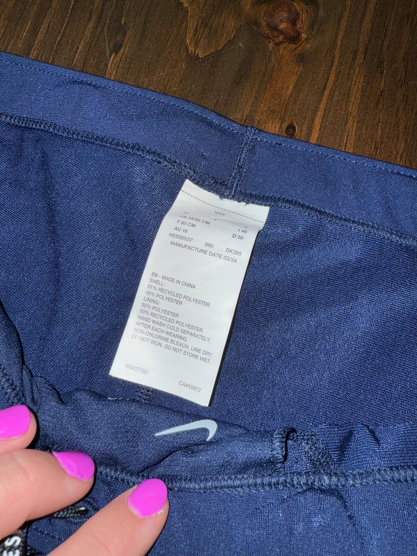 NWT Nike Hydrastrong (34) Brand New US Olympics Swim Spandex Shorts