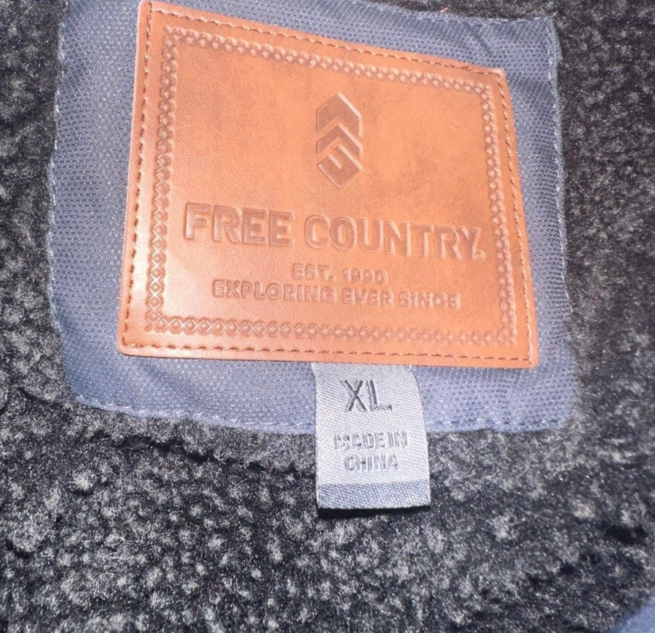 Free Country (XL) Grey Zip Up Jacket Coat