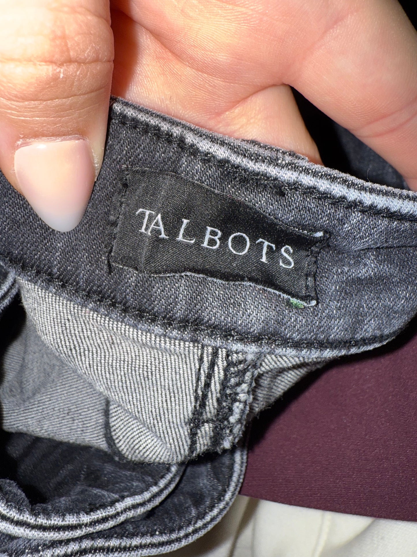 Talbots (14) Black Denim Slim Ankle Jeans