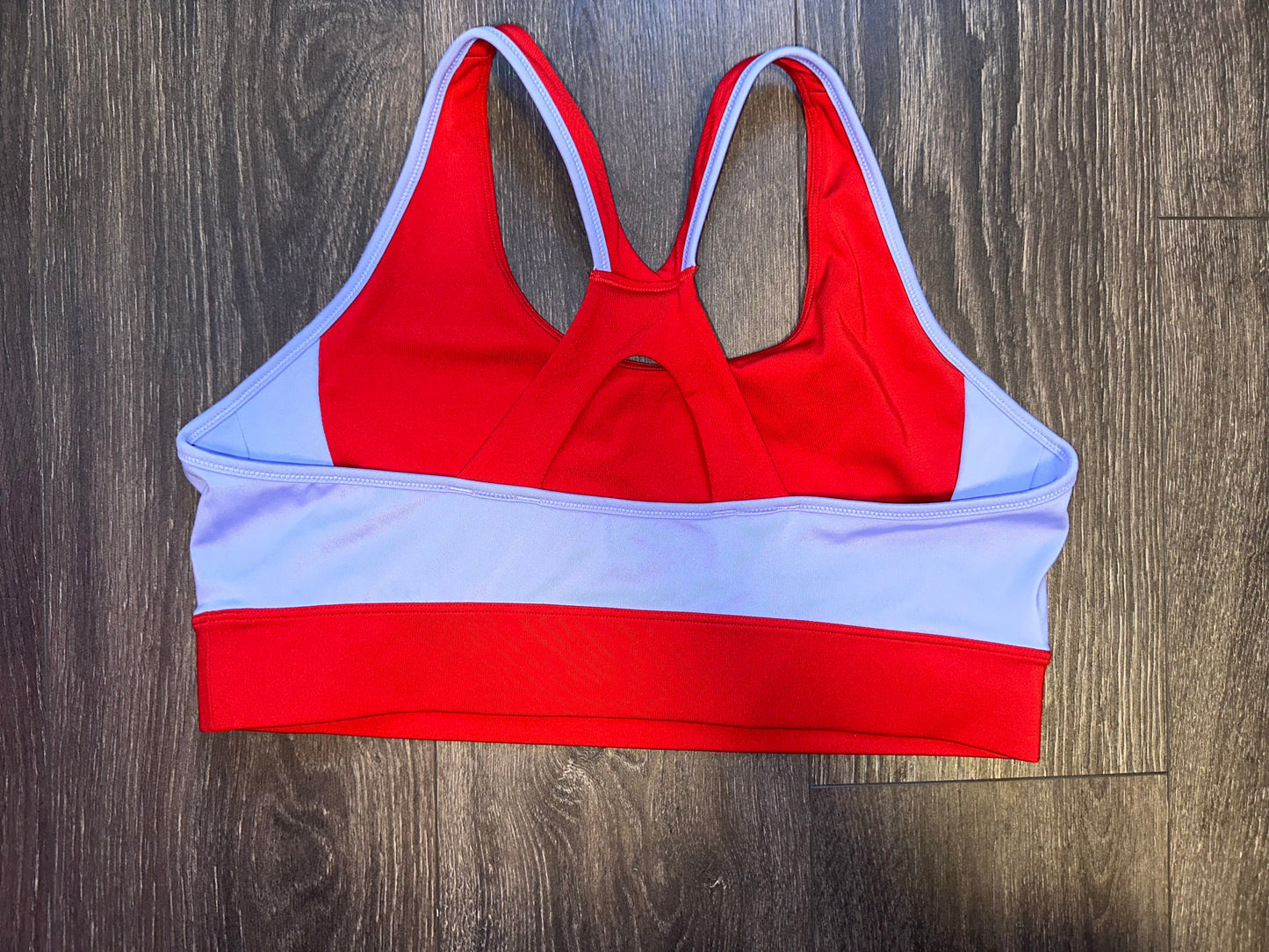New Balance Red//Purple Sports Bra