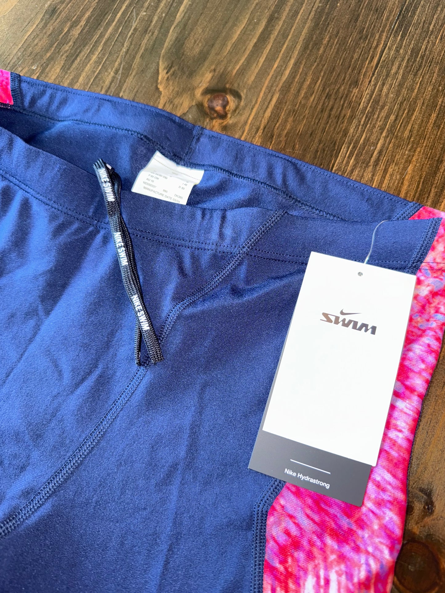 NWT Nike Hydrastrong (34) Brand New US Olympics Swim Spandex Shorts