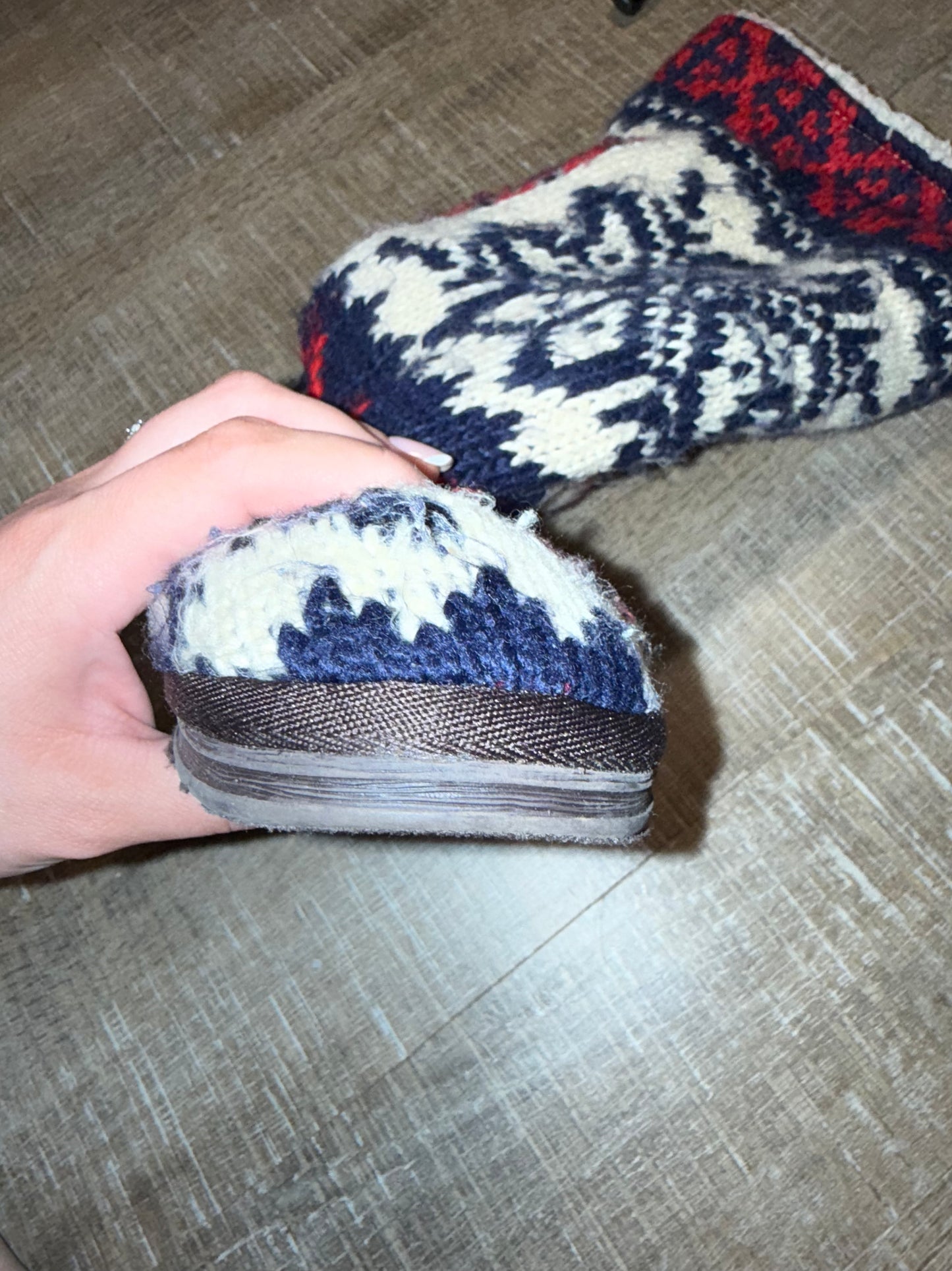 (7) Knit Sherpa Winter Boots
