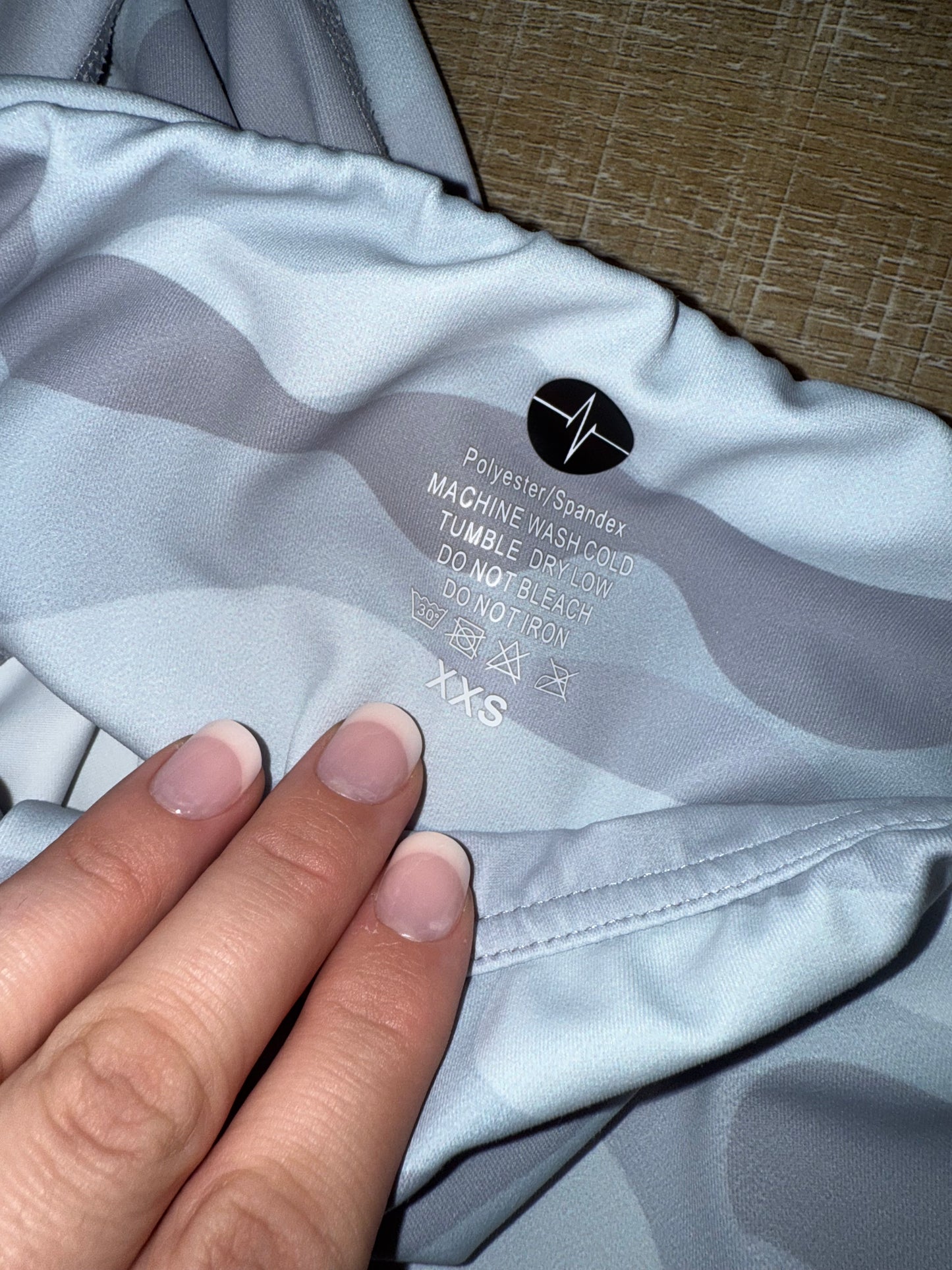 Ethos (XXS) Grey Camo Pattern Leggings with Pockets