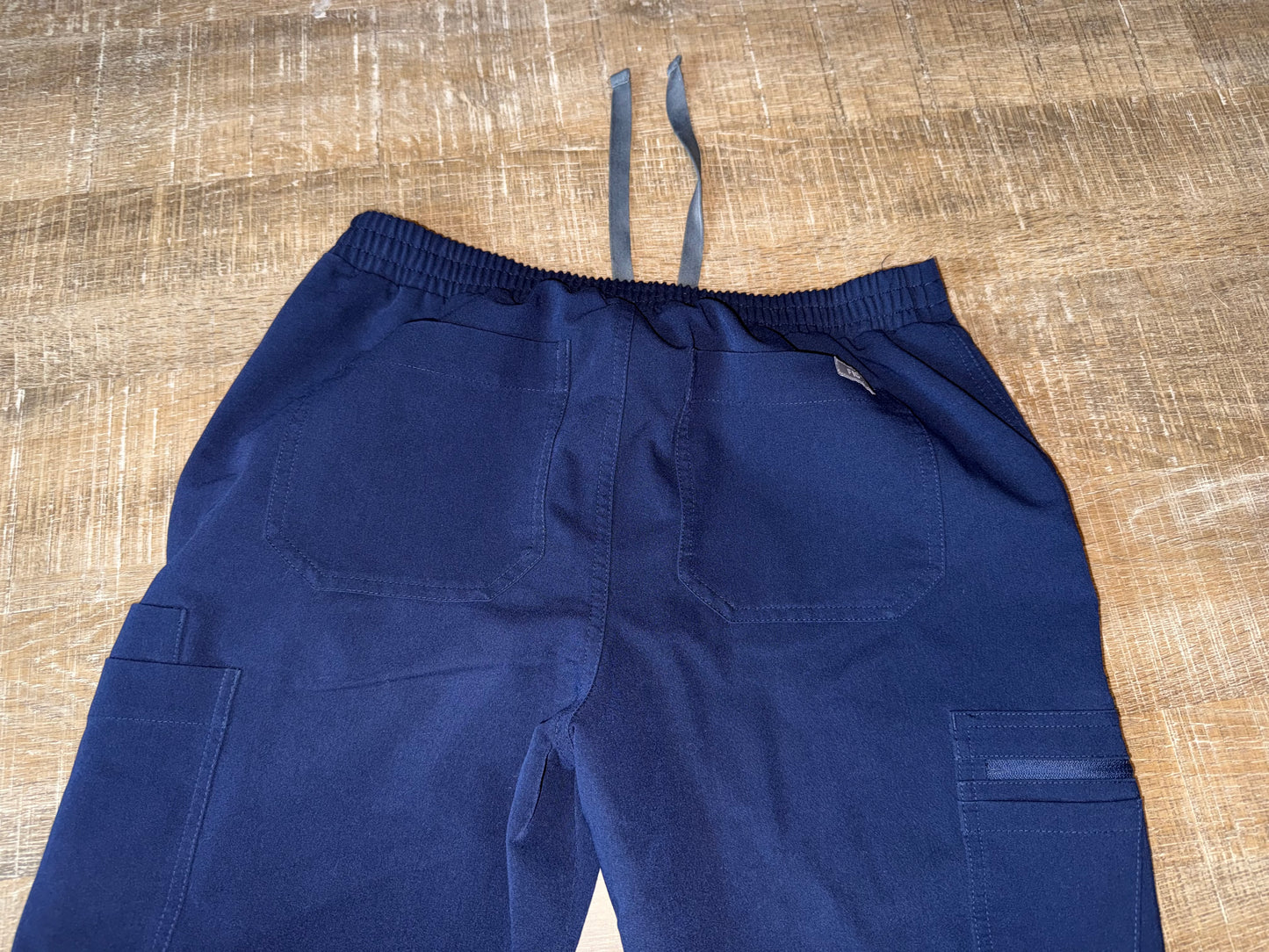 Figs (Small) Navy Blue Tied Pants