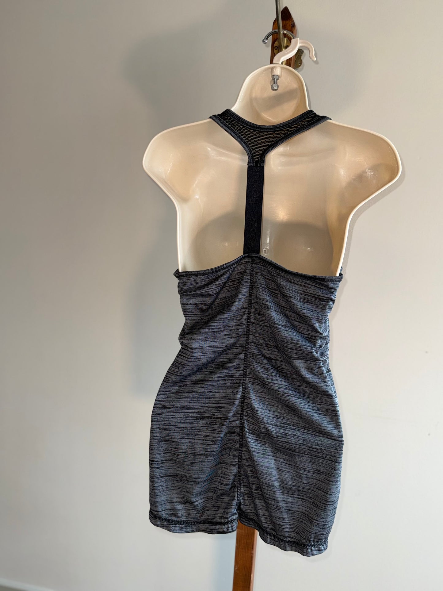 Reebok (Small) Black/Grey Racerback Tank Top