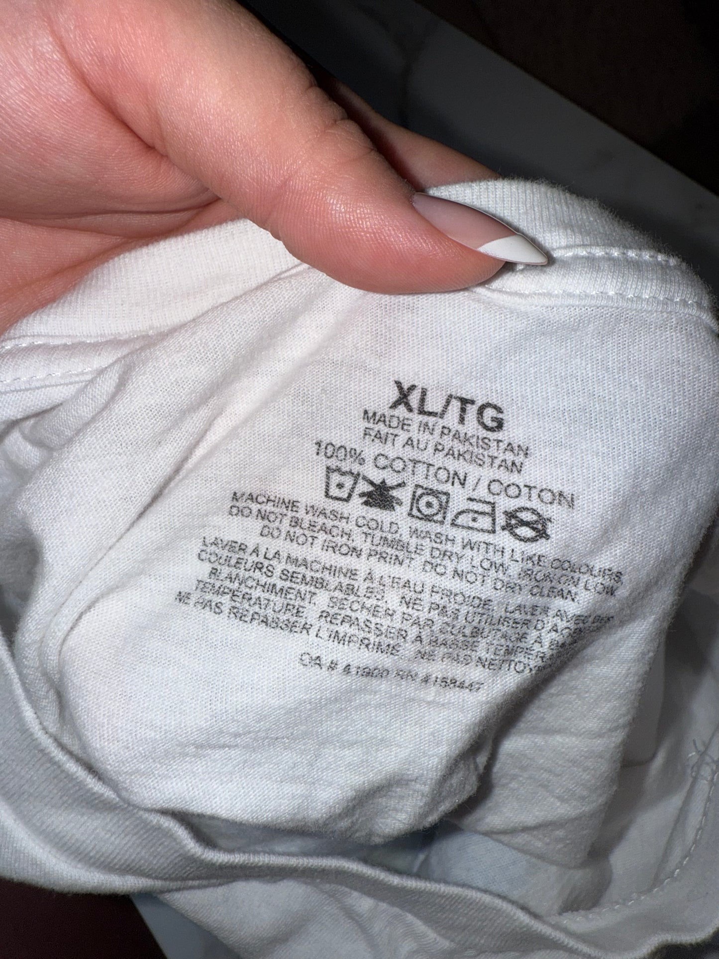 Vincent Van Gogh Starry Night Graphic Short Sleeve Cropped T-Shirt (XL) 1889