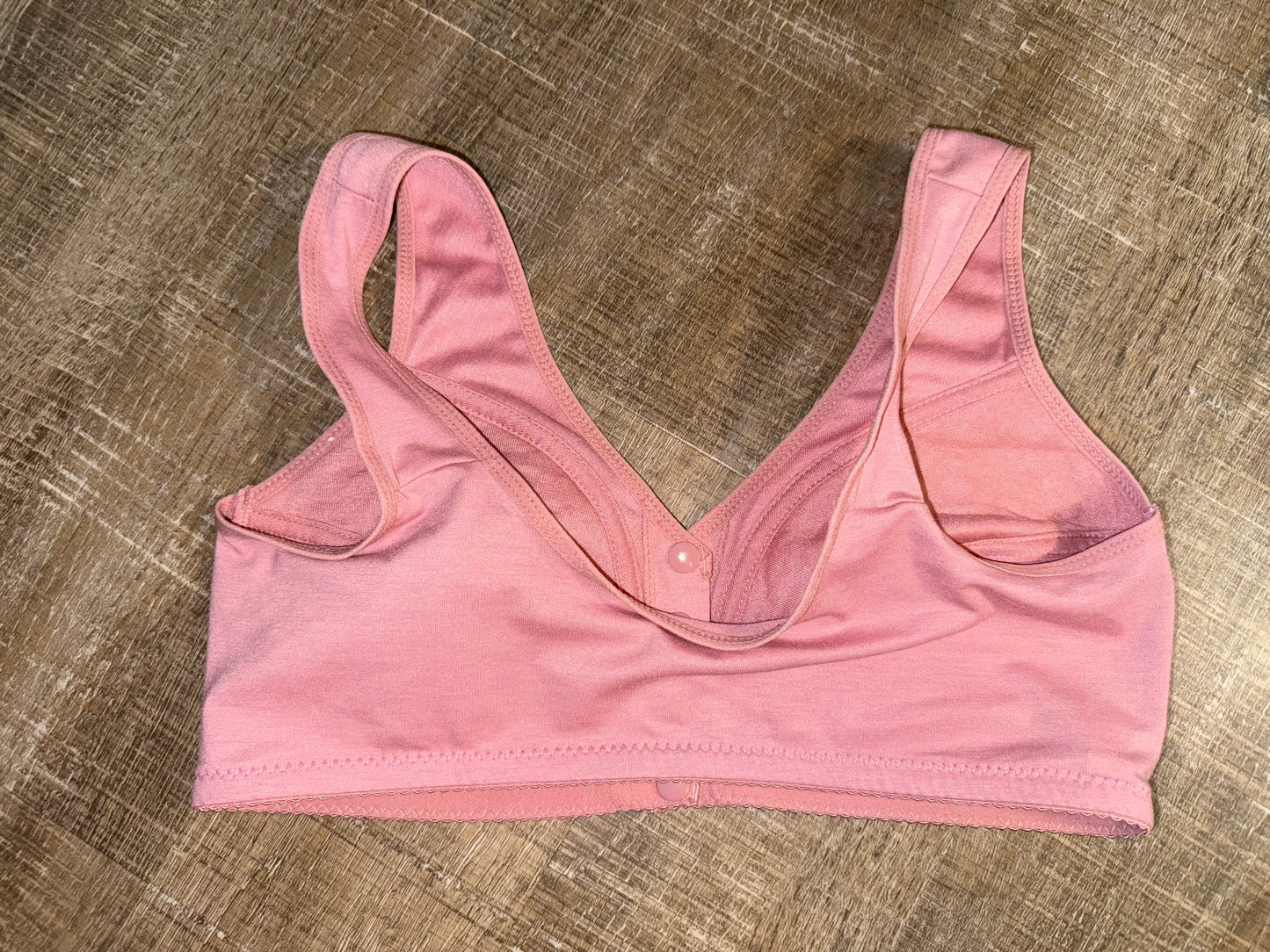 NWT Muji Ting (38/85) Brand New Pink Floral Buttoned Bra