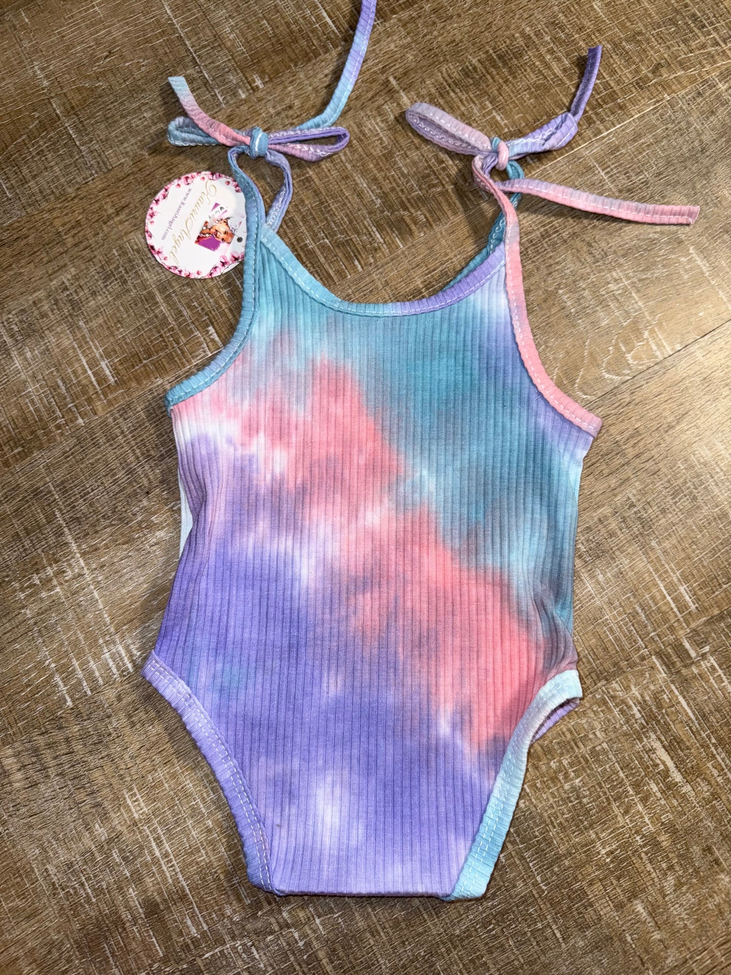 NWT Kauri Angel (3-6 Months) Brand New Tie Dye Ribbed Tank Top Onesie