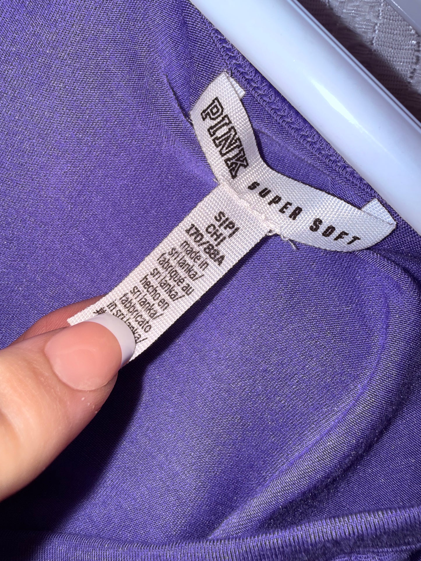 PINK Victoria's Secret (Small) Purple Super Soft Cold Shoulder Blouse