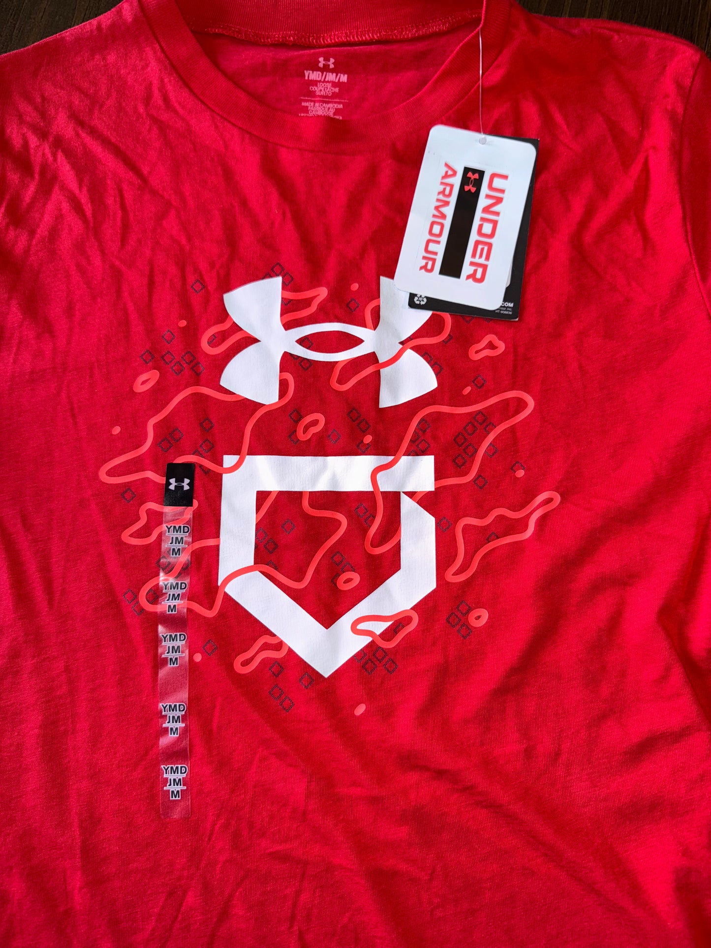 NWT Under Armour (Youth Medium) Brand New Red Loose Fit T-Shirt
