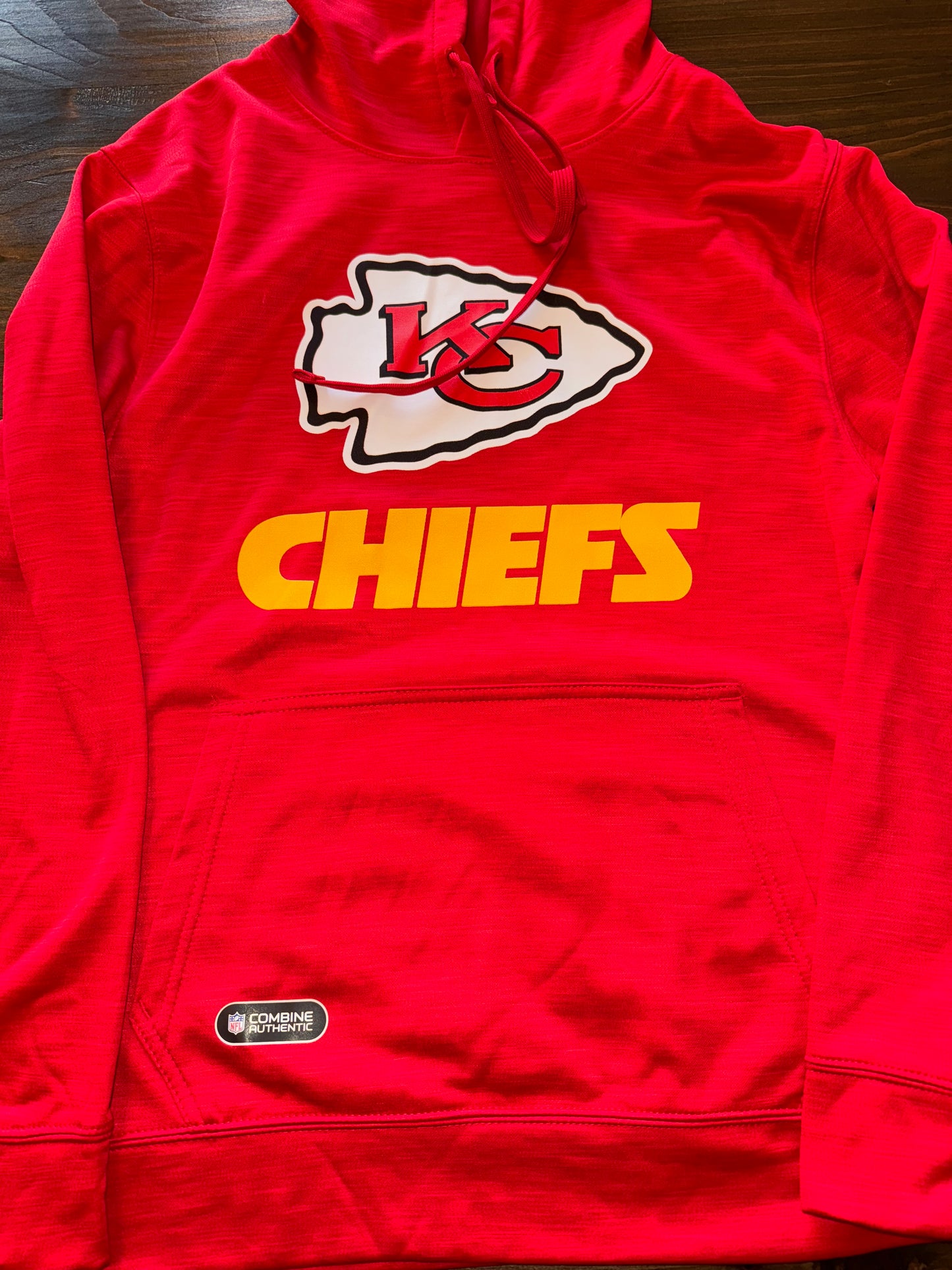 NFL Team Apparel (Small) Kansas Chiefs Red/Gold Hoodie