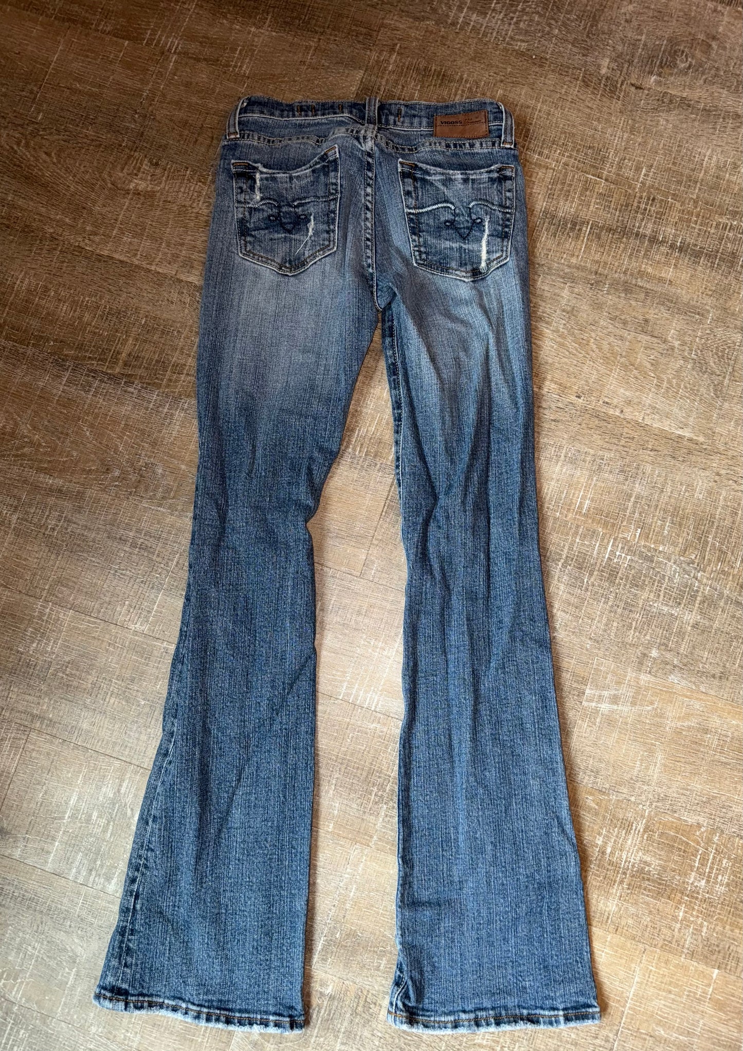 Vigoss (1/2) Distressed Denim Bootcut Jeans