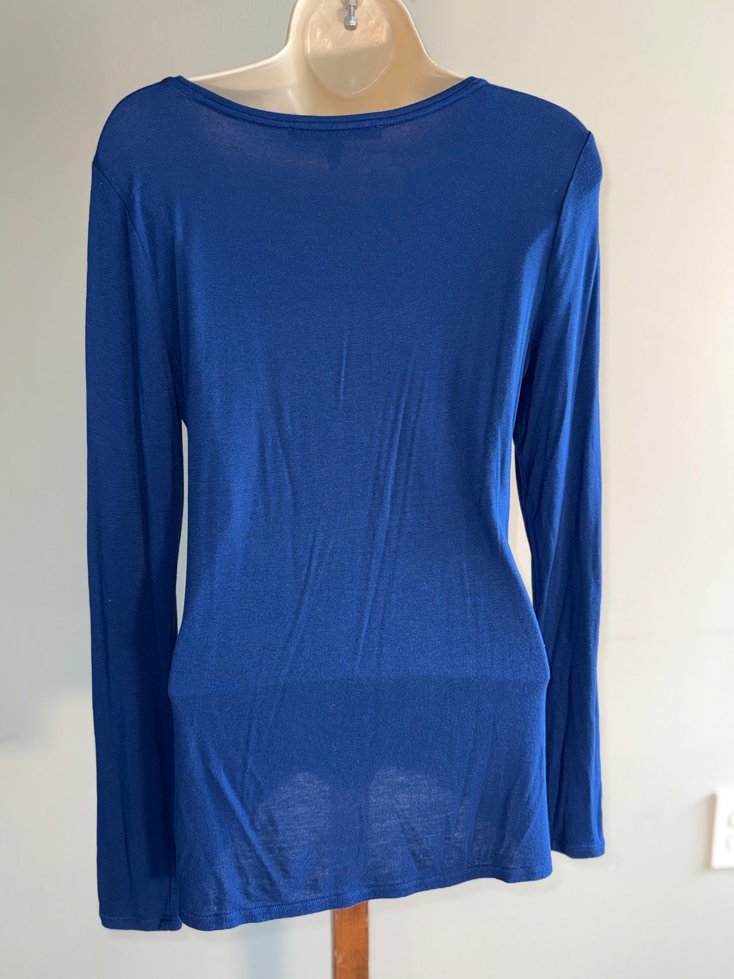White House Black Market (Small) Blue Long Sleeve Top