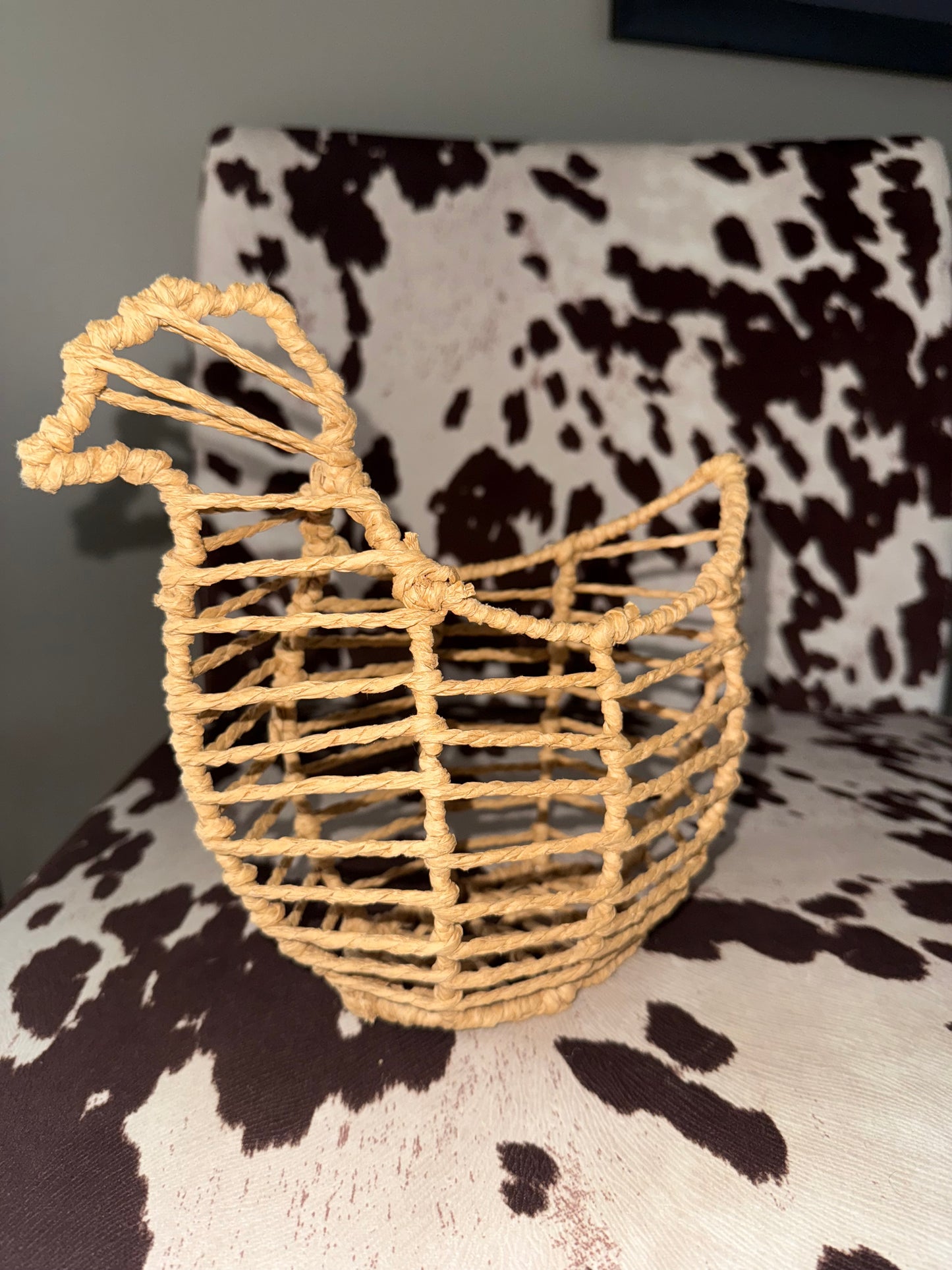 Woven Rooster Basket