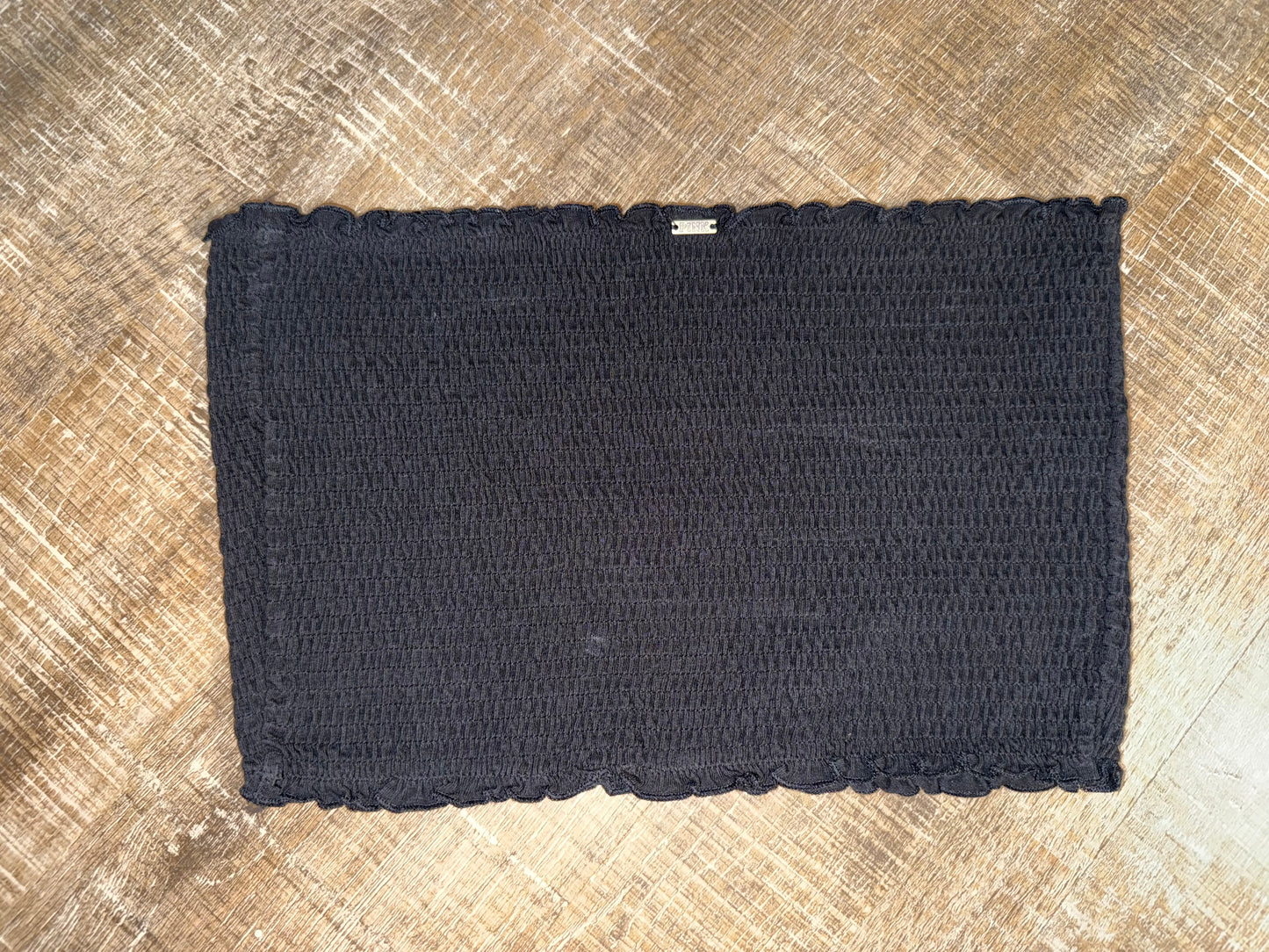 PINK Victoria's Secret (Medium) Black Stretchy Unlined Tube Top